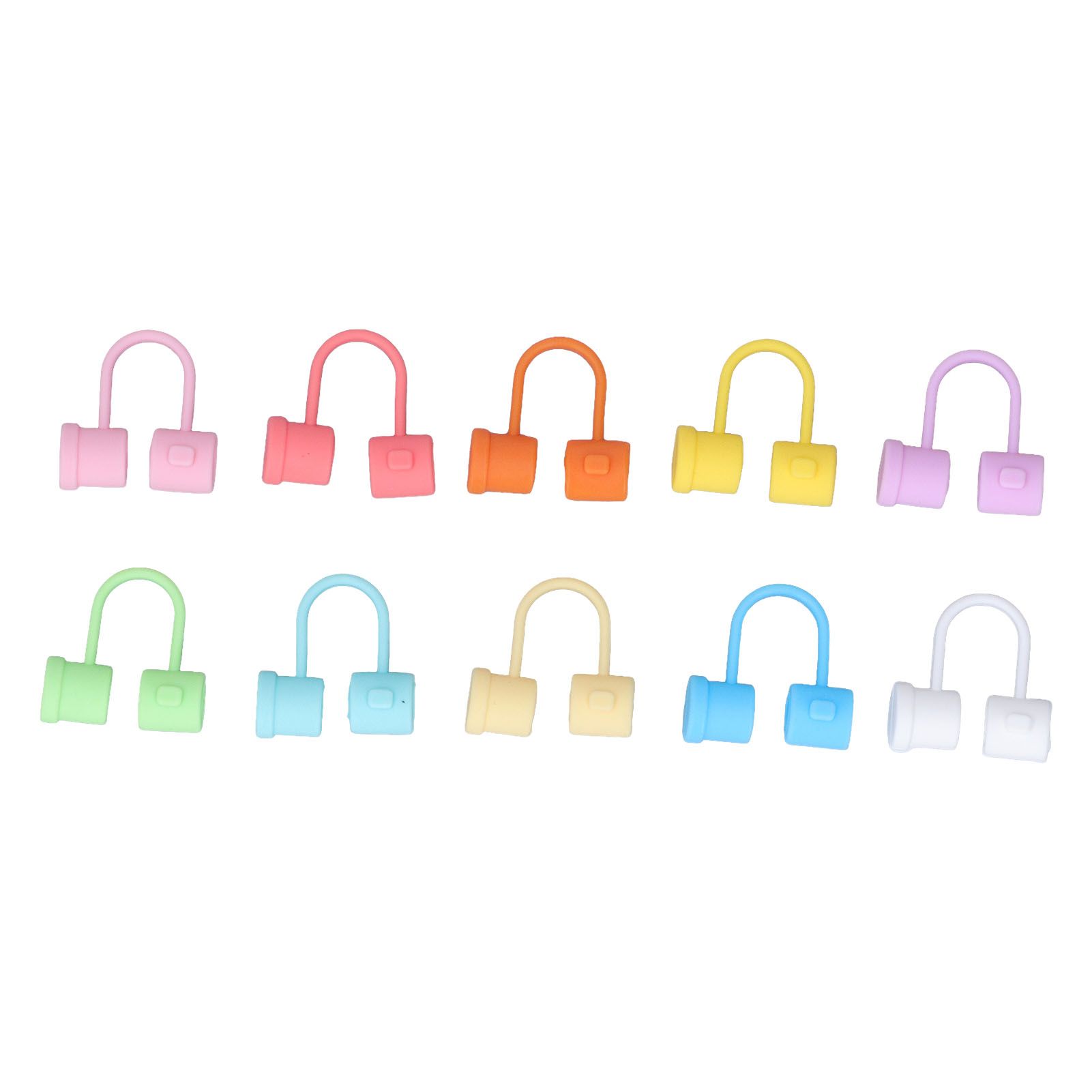 Straw Covers Dustproof Decorative Splash Proof Odorless Reusable Straw Toppers for Party ShoppingTravelling Camping 24 Rainbow Coloured Straw Caps - Image 5