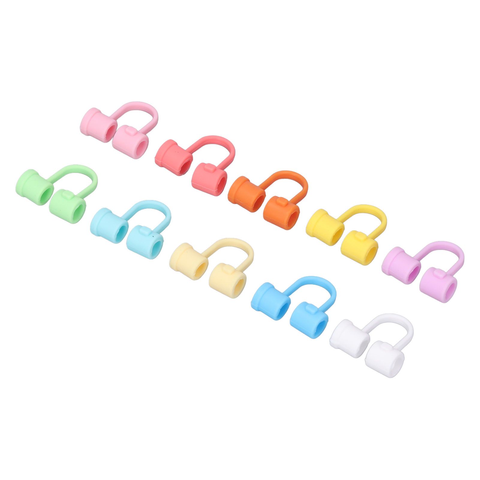 Straw Covers Dustproof Decorative Splash Proof Odorless Reusable Straw Toppers for Party ShoppingTravelling Camping 24 Rainbow Coloured Straw Caps - Image 7