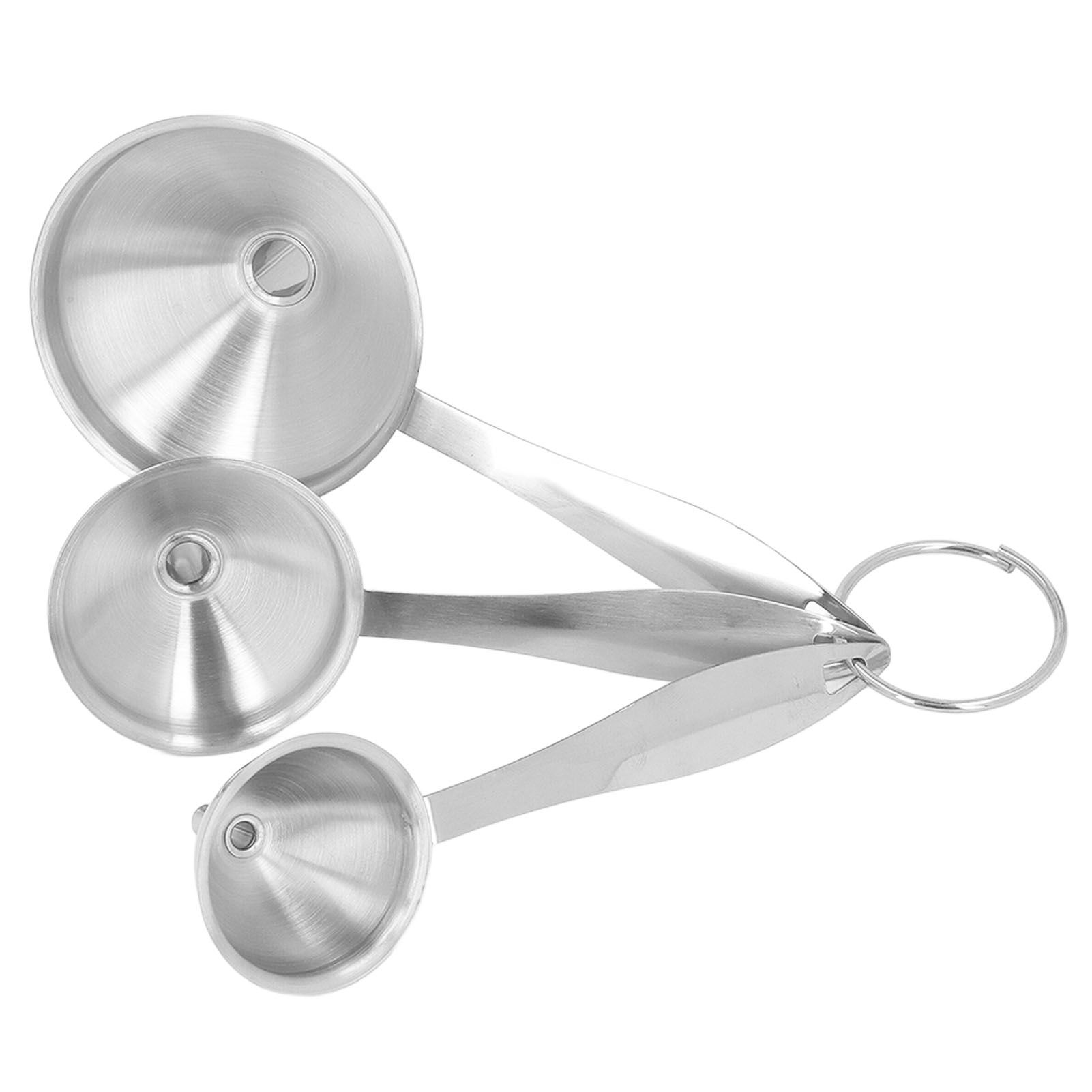 3PCS Small Funnels Stainless Steel Multifunctional Mini Filling Funnel Kit for Transferring Essential Oils Liquid Fluid - Image 3