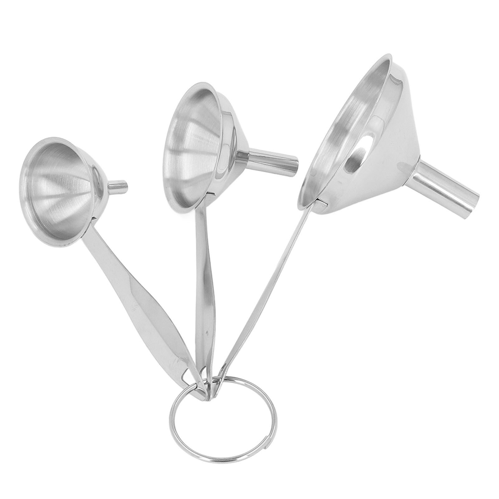 3PCS Small Funnels Stainless Steel Multifunctional Mini Filling Funnel Kit for Transferring Essential Oils Liquid Fluid - Image 8