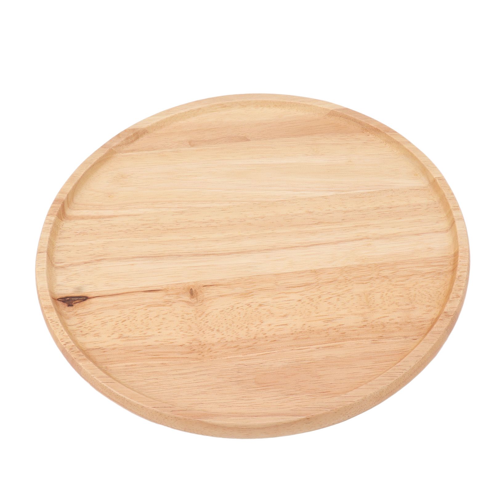 Round Wood Tray 30cm Simple Style Stable Serving Tray for Breakfast Pizza Fruit Snacks - Image 6