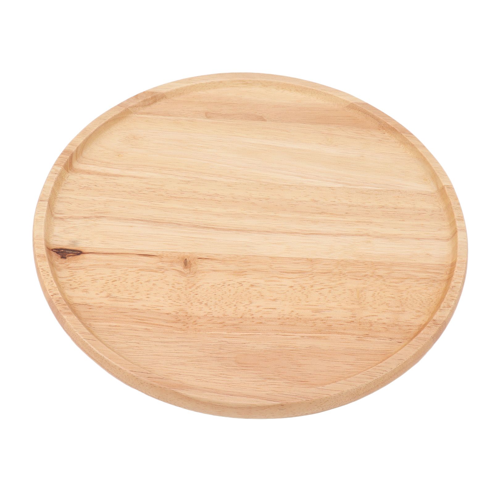 Round Wood Tray 30cm Simple Style Stable Serving Tray for Breakfast Pizza Fruit Snacks - Image 7