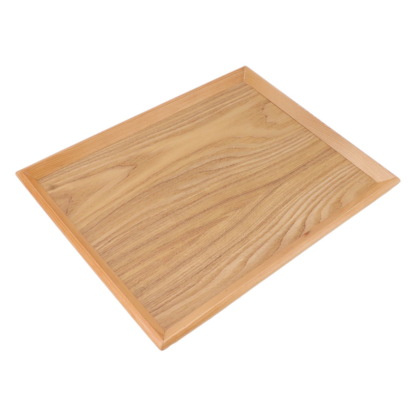 Rectangle Wood Tray Multifunctional Serving Tray for Fruit Food Pizza Gathering Outdoor 40 X 30.5cm - Image 3