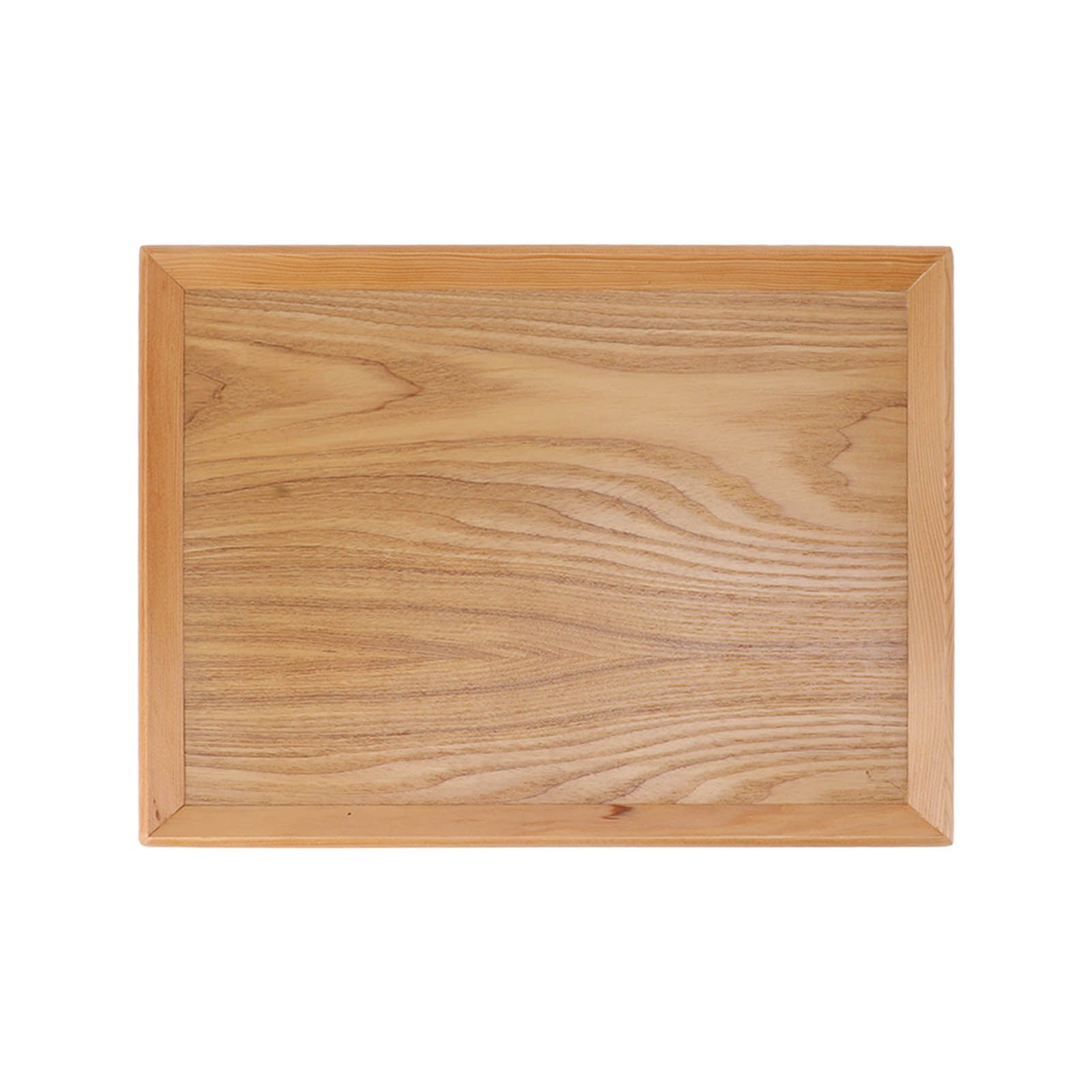 Rectangle Wood Tray Multifunctional Serving Tray for Fruit Food Pizza Gathering Outdoor 36.5 X 27cm - Image 1