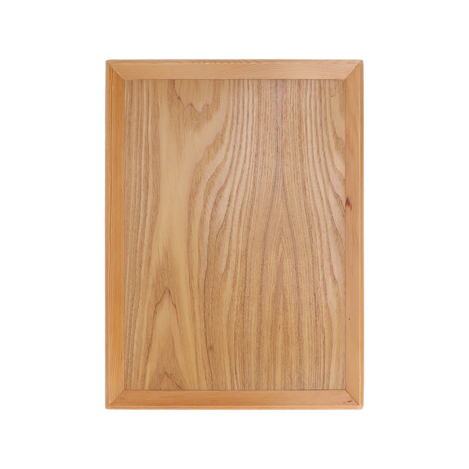 Rectangle Wood Tray Multifunctional Serving Tray for Fruit Food Pizza Gathering Outdoor 36.5 X 27cm - Image 2