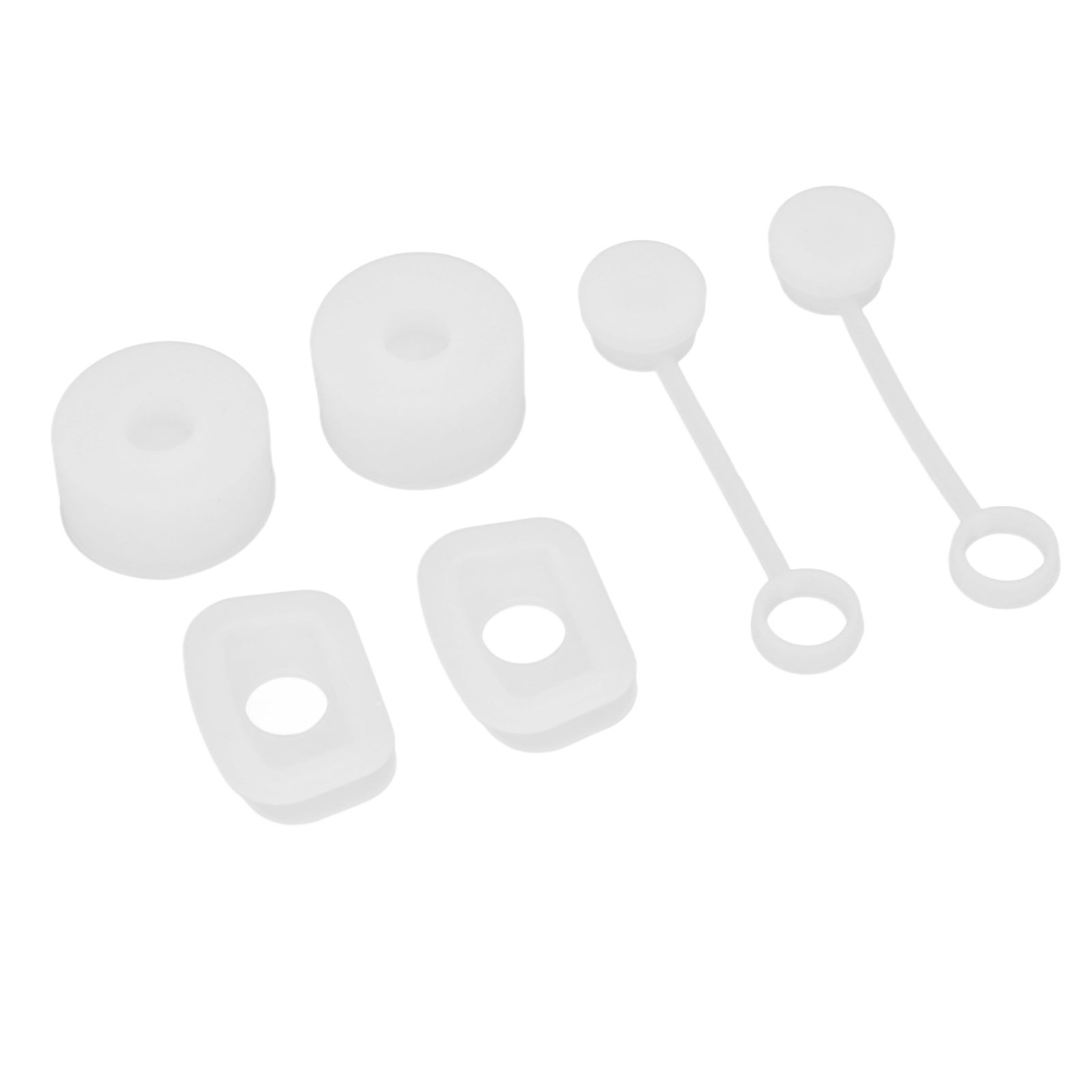 6PCS Cup Straw Stopper Sealed Reusable Straw Cover Cap Square Round Spill Stoppers Silicone Leak Stopper Set Transparent - Image 8
