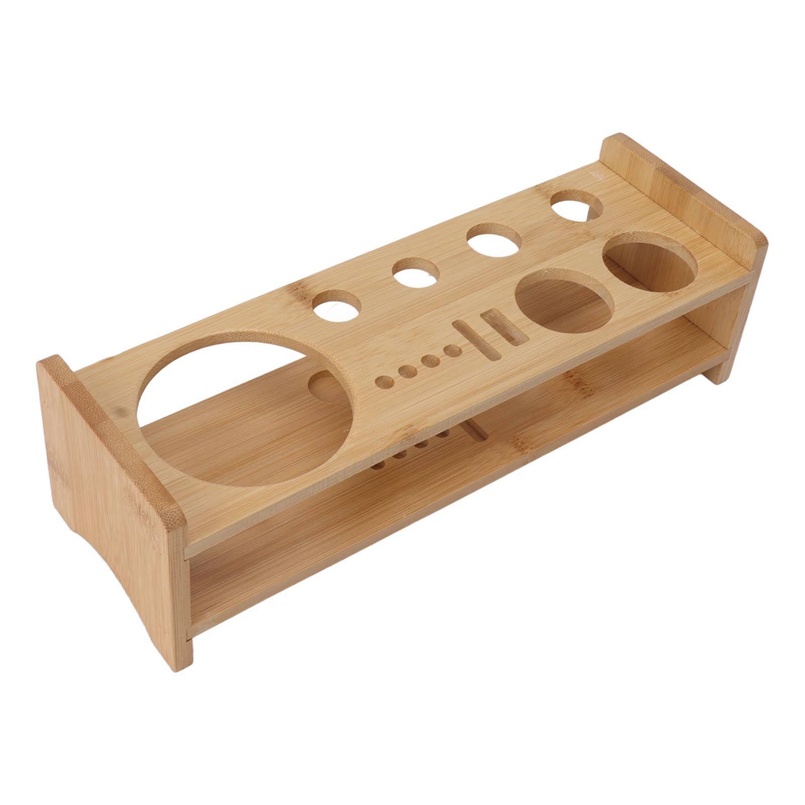 Bartender Kit Stand Large Capacity Space Saving Bamboo Wood Bartending Tool Storage Holder for Bar Home - Image 2