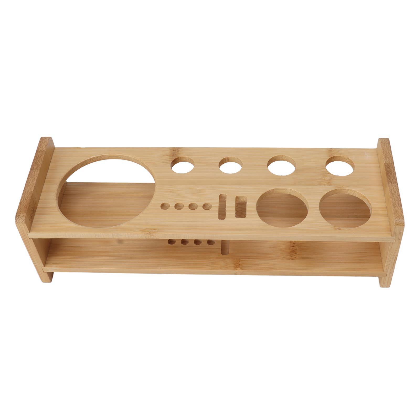 Bartender Kit Stand Large Capacity Space Saving Bamboo Wood Bartending Tool Storage Holder for Bar Home - Image 3