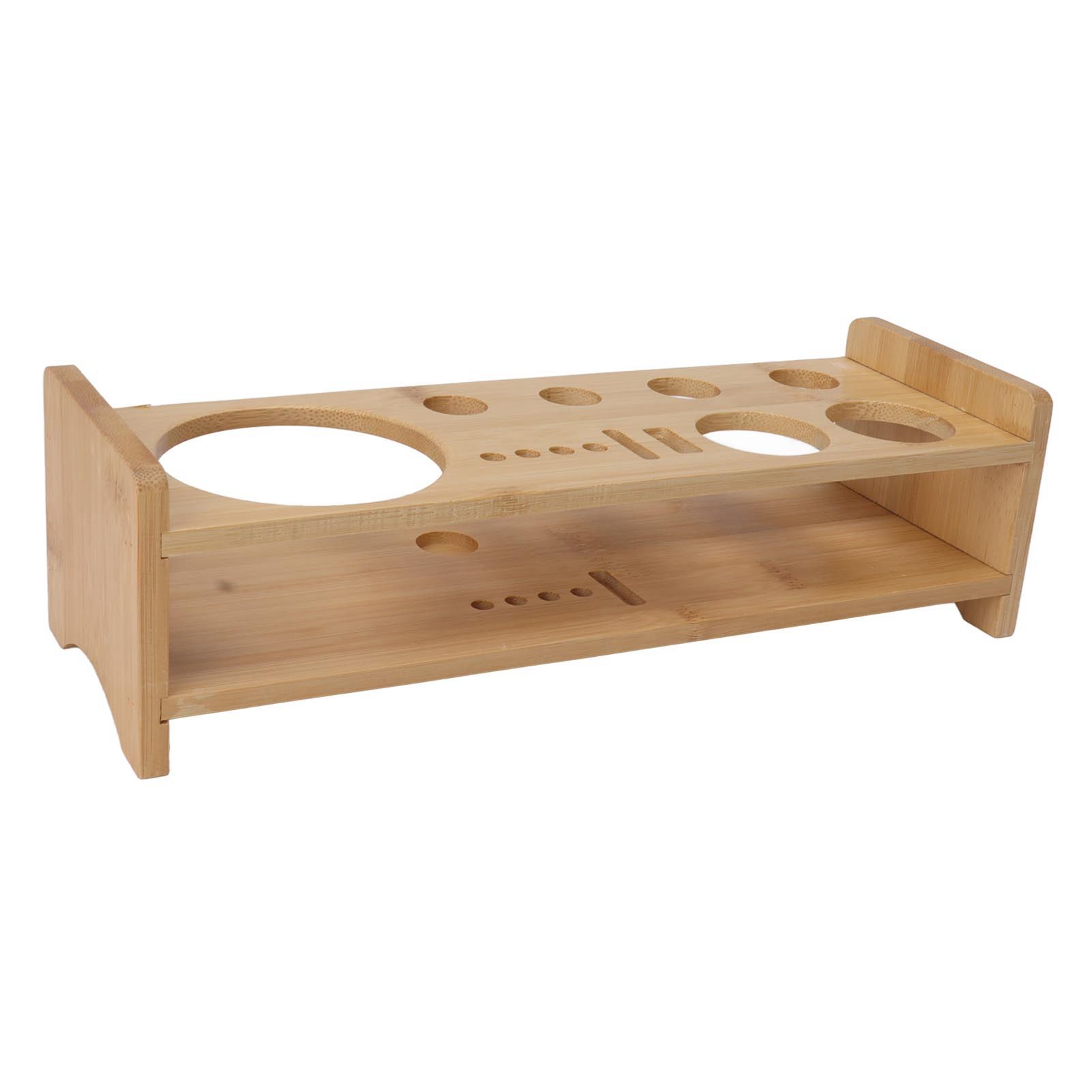 Bartender Kit Stand Large Capacity Space Saving Bamboo Wood Bartending Tool Storage Holder for Bar Home - Image 5