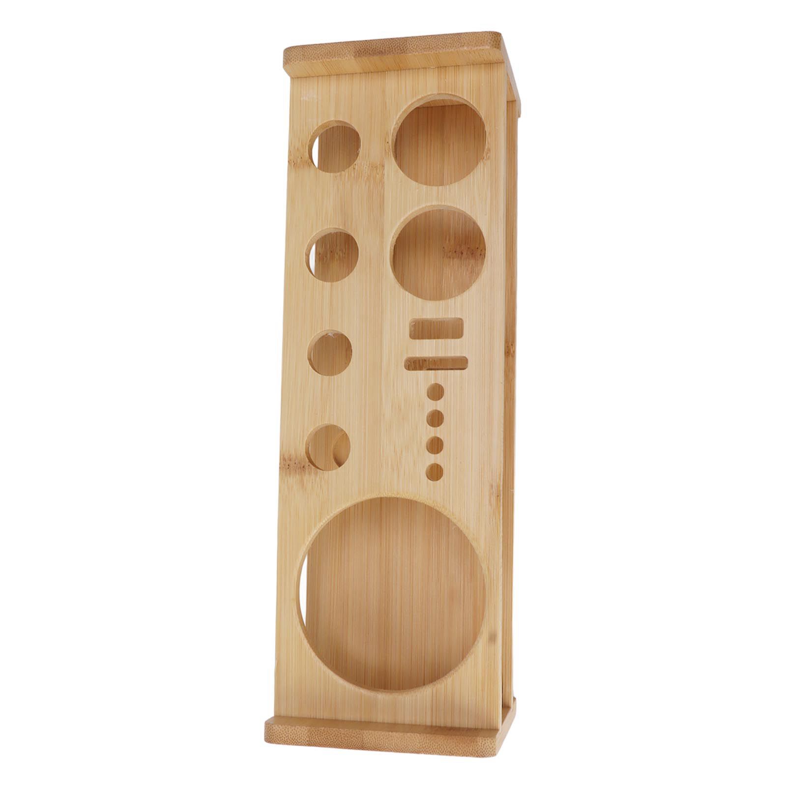 Bartender Kit Stand Large Capacity Space Saving Bamboo Wood Bartending Tool Storage Holder for Bar Home - Image 7