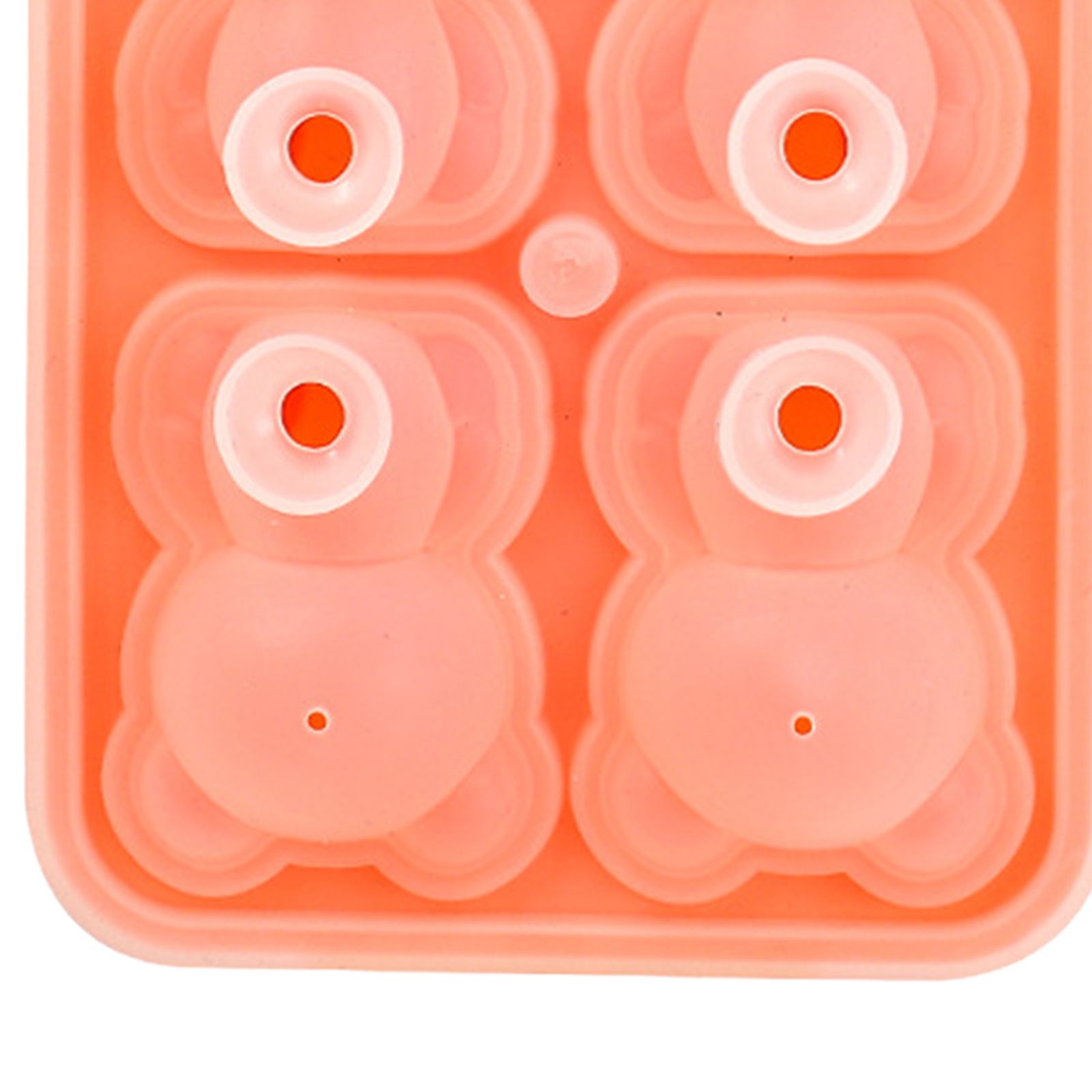 Little Bear Shape Ice Mold 4 Grids Silicone Ice Block Mould for Making Ice Cream Cake Candle Pink - Image 7