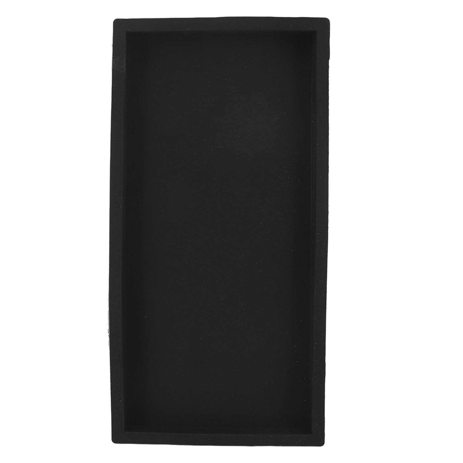 Silicone Storage Tray Silica Gel Kitchen Sorting Plate Tray Cosmetics Organizer Tray for Bathroom Dressing Table Black Small Size - Image 1