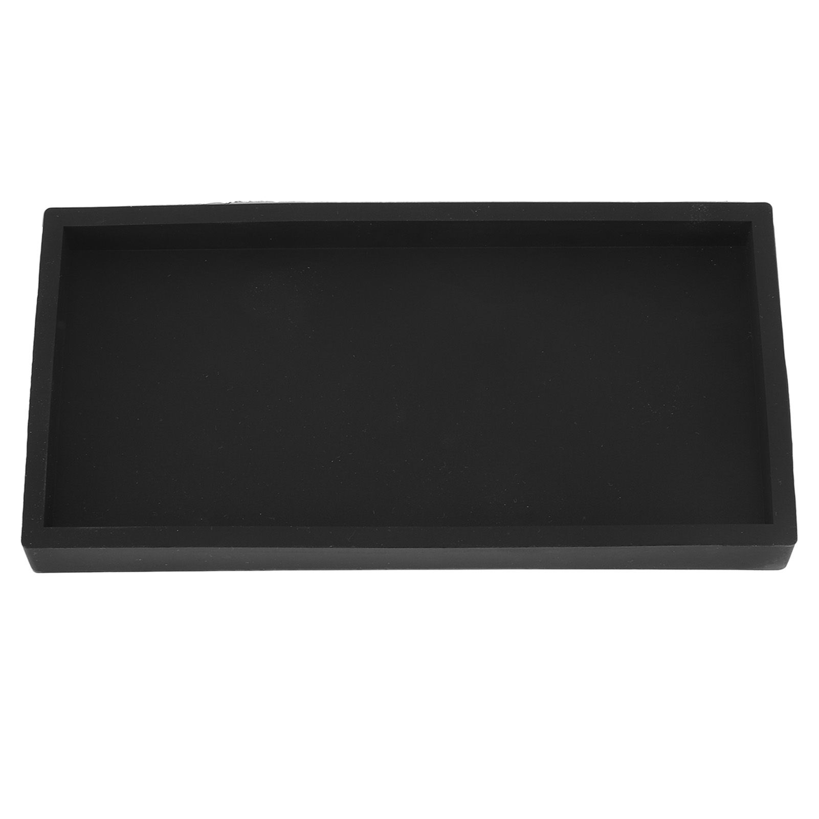 Silicone Storage Tray Silica Gel Kitchen Sorting Plate Tray Cosmetics Organizer Tray for Bathroom Dressing Table Black Small Size - Image 4