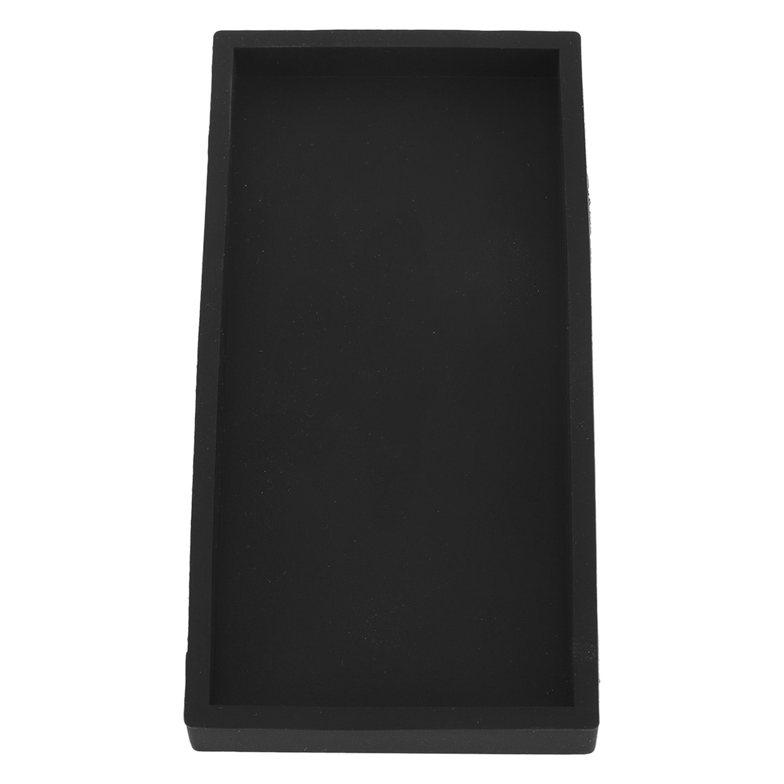 Silicone Storage Tray Silica Gel Kitchen Sorting Plate Tray Cosmetics Organizer Tray for Bathroom Dressing Table Black Small Size - Image 5