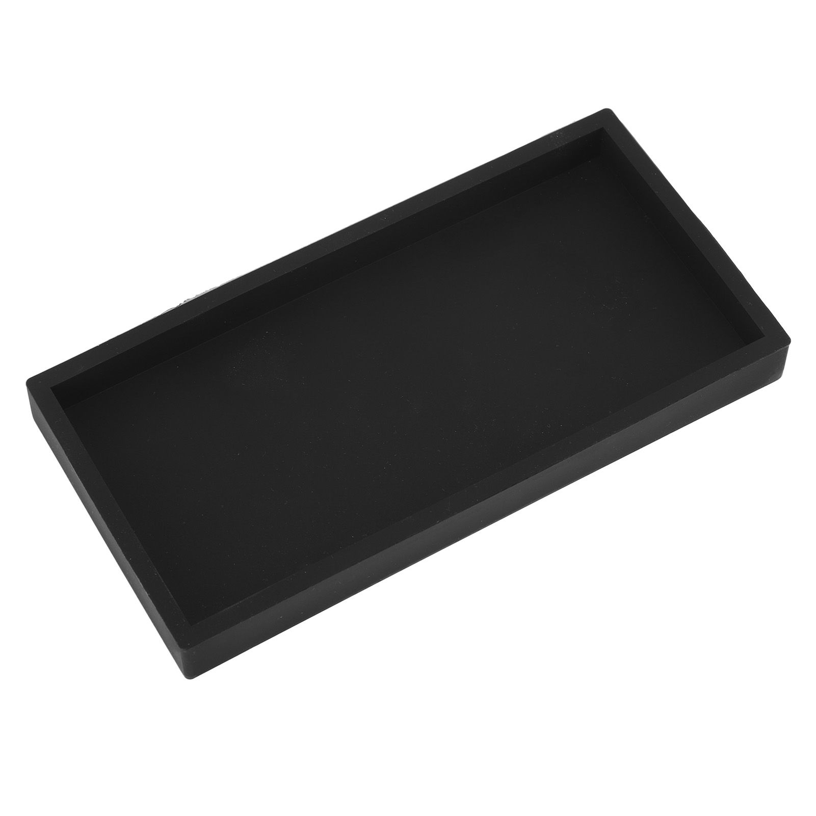 Silicone Storage Tray Silica Gel Kitchen Sorting Plate Tray Cosmetics Organizer Tray for Bathroom Dressing Table Black Small Size - Image 7