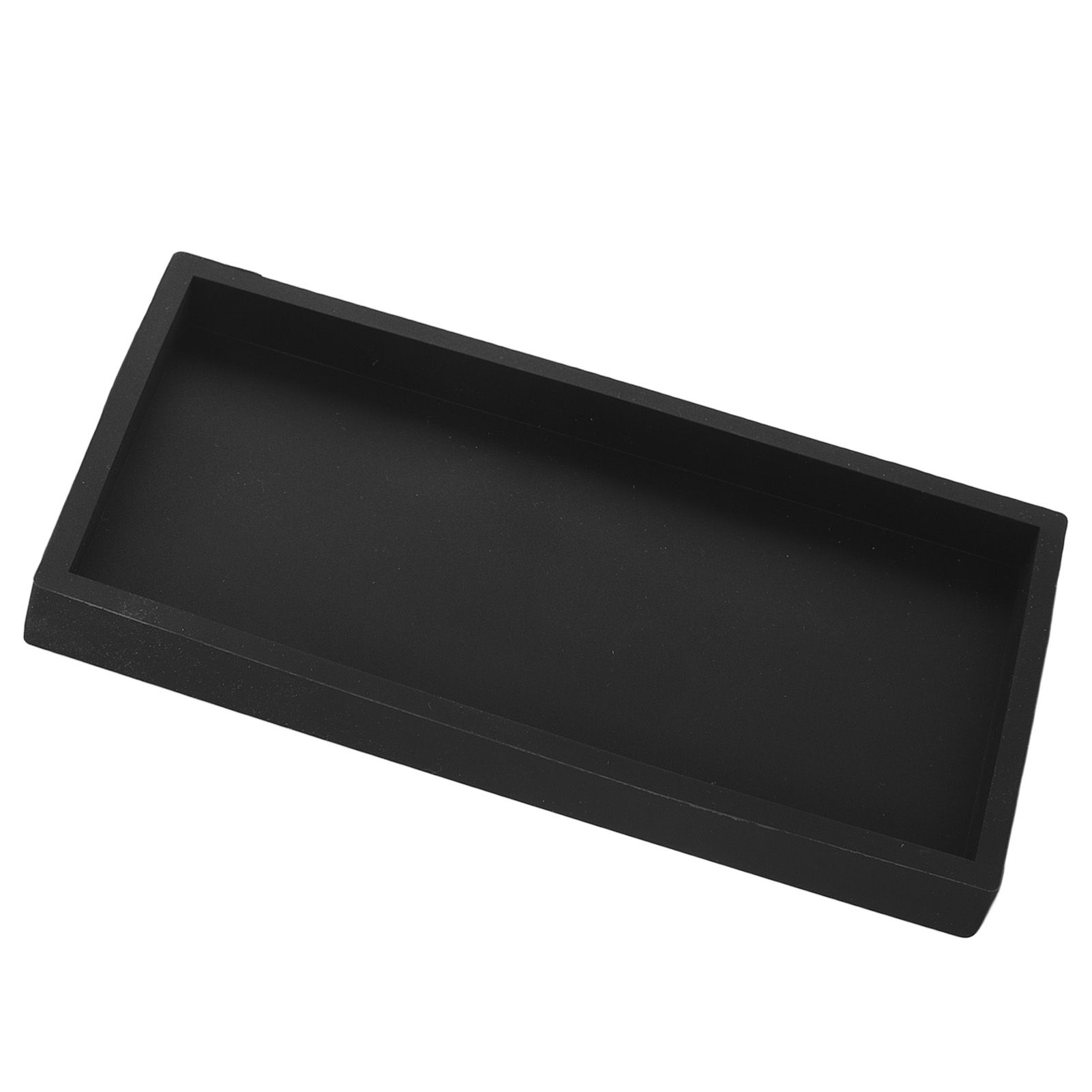 Silicone Storage Tray Silica Gel Kitchen Sorting Plate Tray Cosmetics Organizer Tray for Bathroom Dressing Table Black Small Size - Image 8