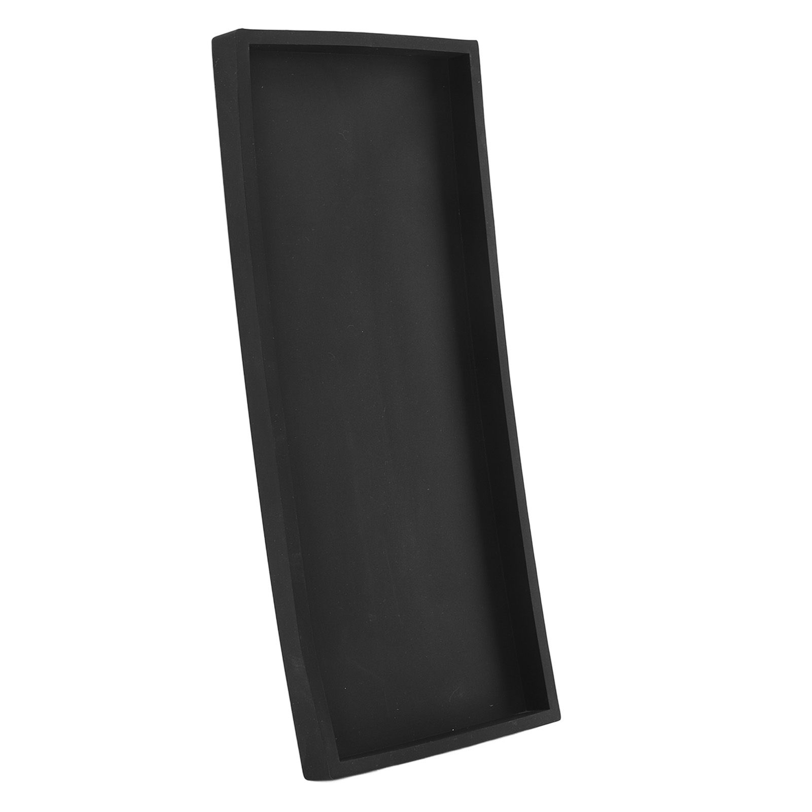Silicone Storage Tray Silica Gel Kitchen Sorting Plate Tray Cosmetics Organizer Tray for Bathroom Dressing Table Black Large Size - Image 2