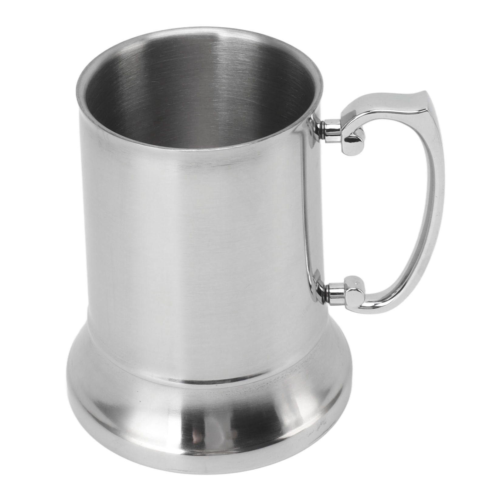 Stainless Steel Beer Mug Anti Slip High Temperature Resistant Modern Beer Cup Coffee Mug 500ml - Image 2