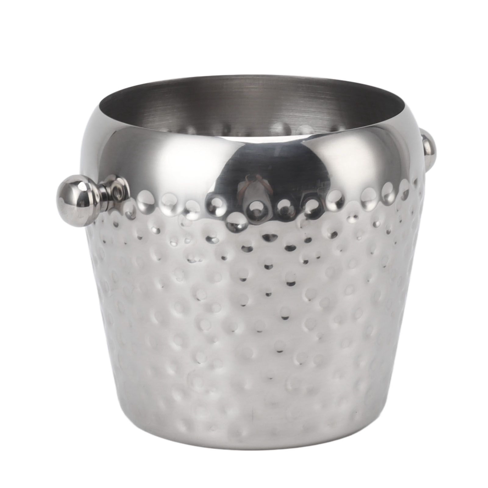 Ice Bucket Stainless Steel Mini Insulated Frozen Container for Bar Wine Champagne 1L Sliver - Image 2