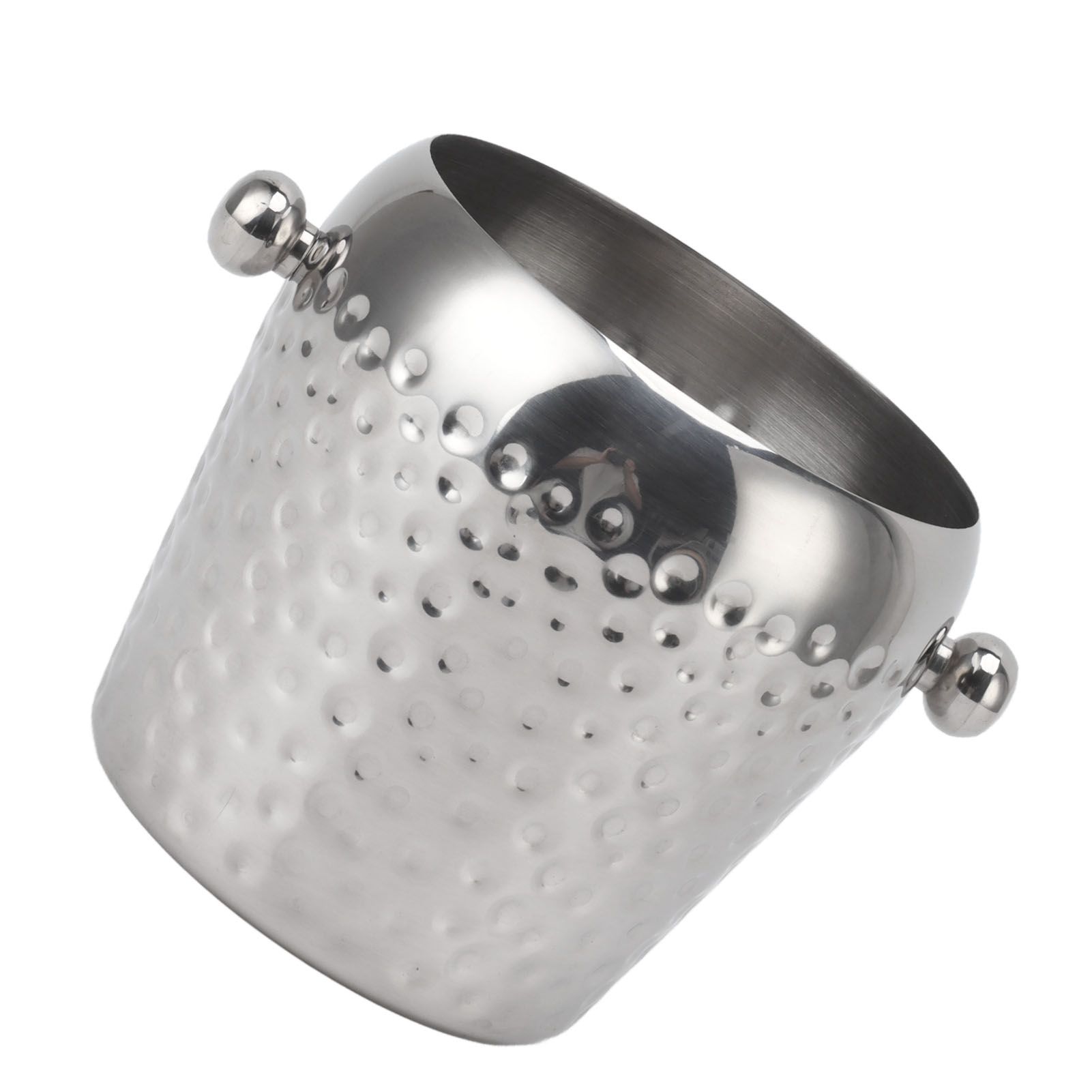 Ice Bucket Stainless Steel Mini Insulated Frozen Container for Bar Wine Champagne 1L Sliver - Image 5