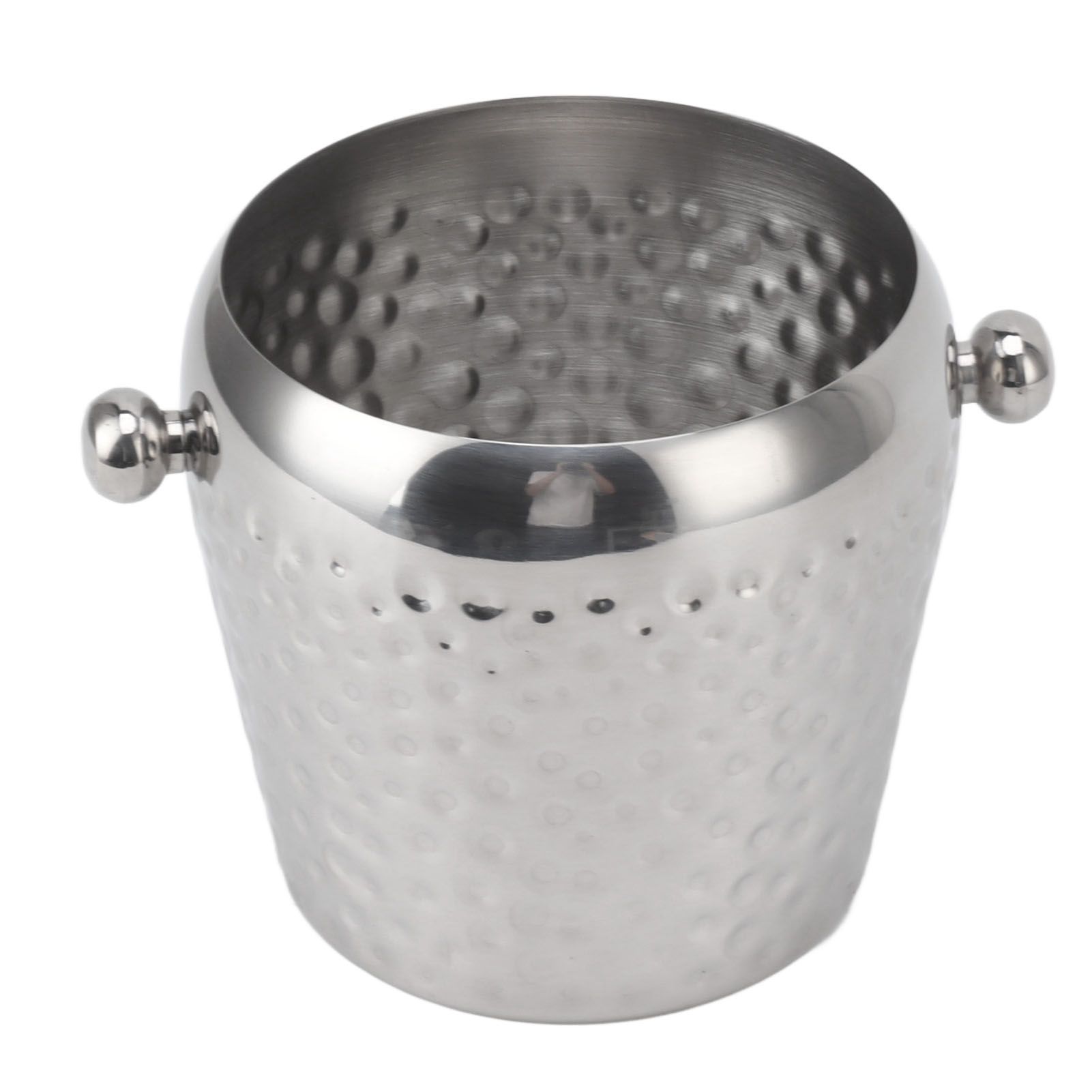 Ice Bucket Stainless Steel Mini Insulated Frozen Container for Bar Wine Champagne 1L Sliver - Image 6