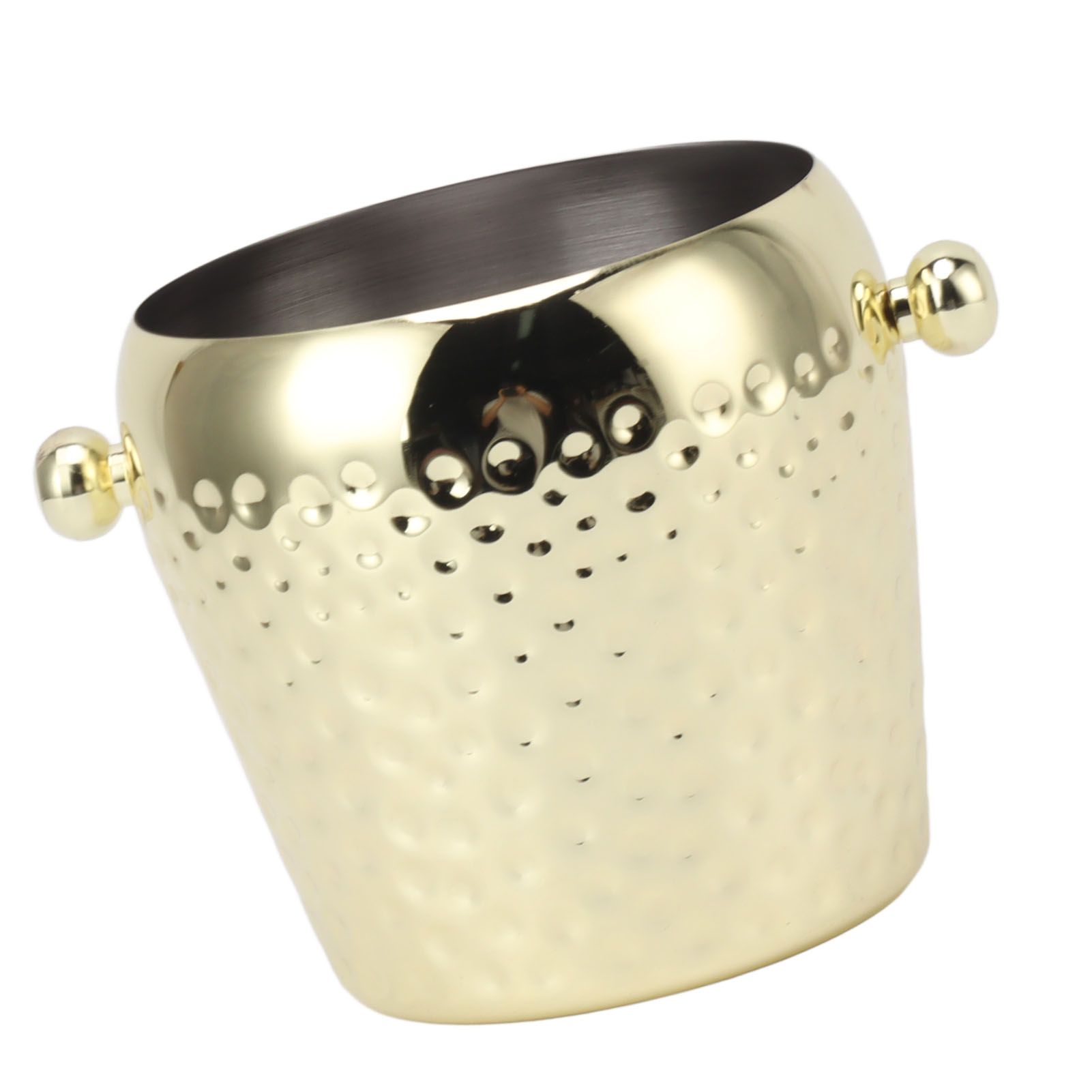 Ice Bucket Stainless Steel Mini Insulated Frozen Container for Bar Wine Champagne 1L Gold - Image 3