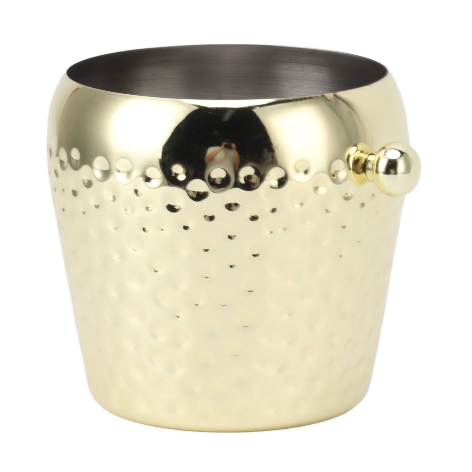 Ice Bucket Stainless Steel Mini Insulated Frozen Container for Bar Wine Champagne 1L Gold - Image 4