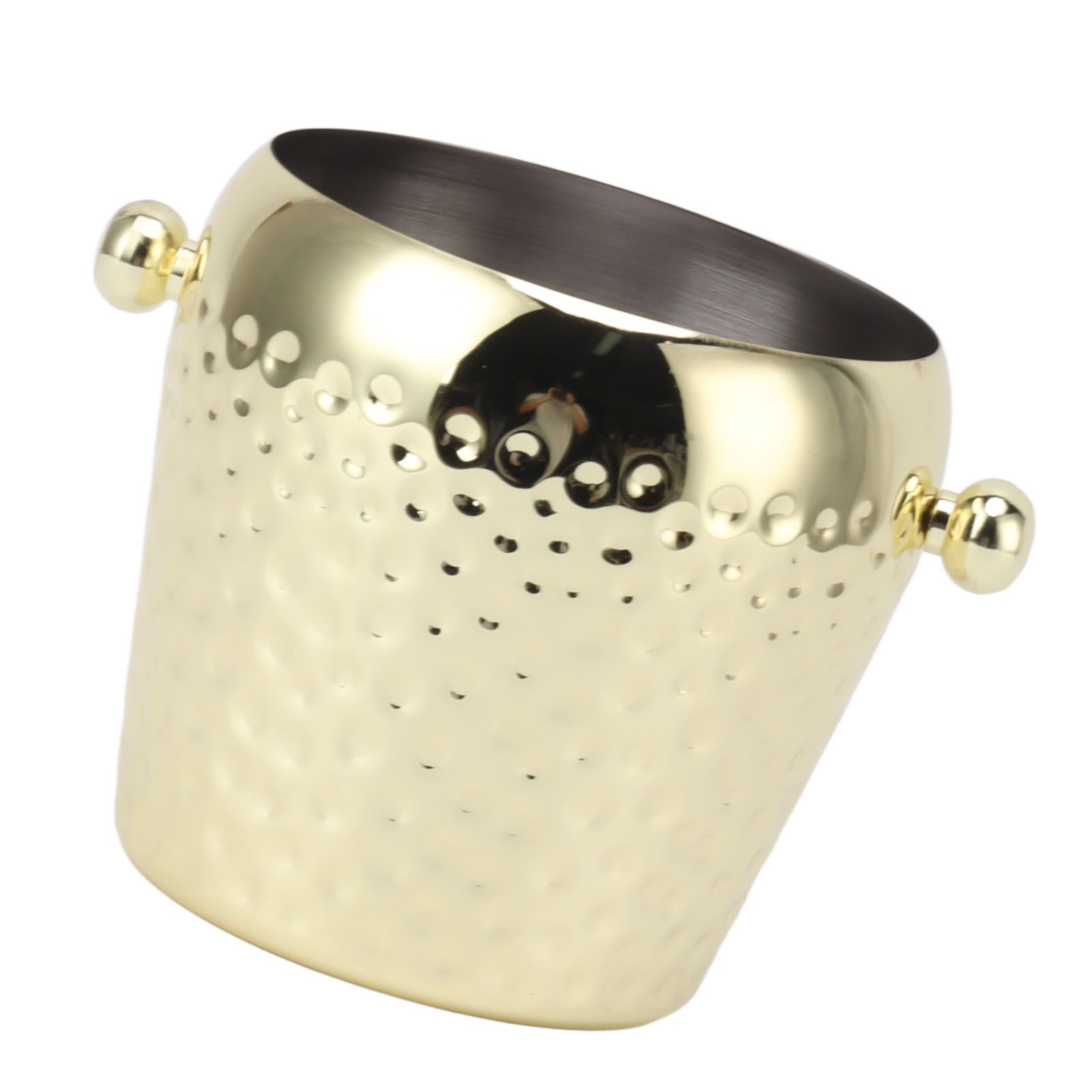 Ice Bucket Stainless Steel Mini Insulated Frozen Container for Bar Wine Champagne 1L Gold - Image 5