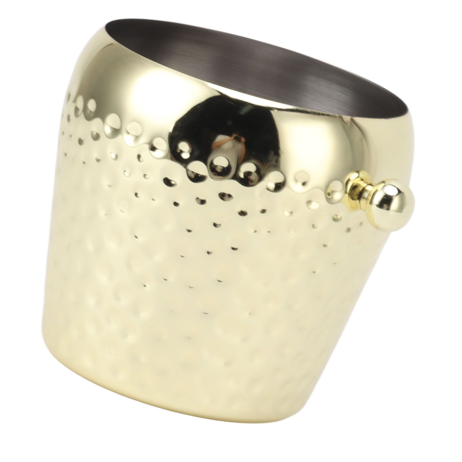 Ice Bucket Stainless Steel Mini Insulated Frozen Container for Bar Wine Champagne 1L Gold - Image 7