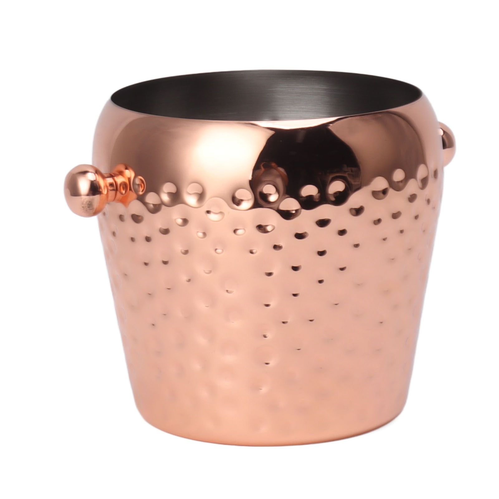 Ice Bucket Stainless Steel Mini Insulated Frozen Container for Bar Wine Champagne 1L Rose Gold - Image 2