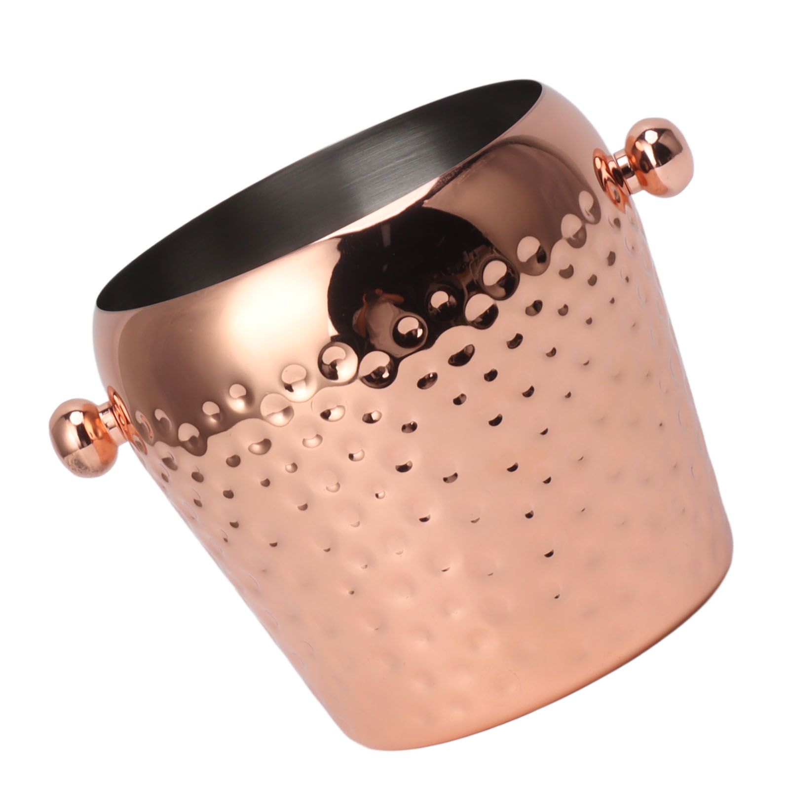 Ice Bucket Stainless Steel Mini Insulated Frozen Container for Bar Wine Champagne 1L Rose Gold - Image 5