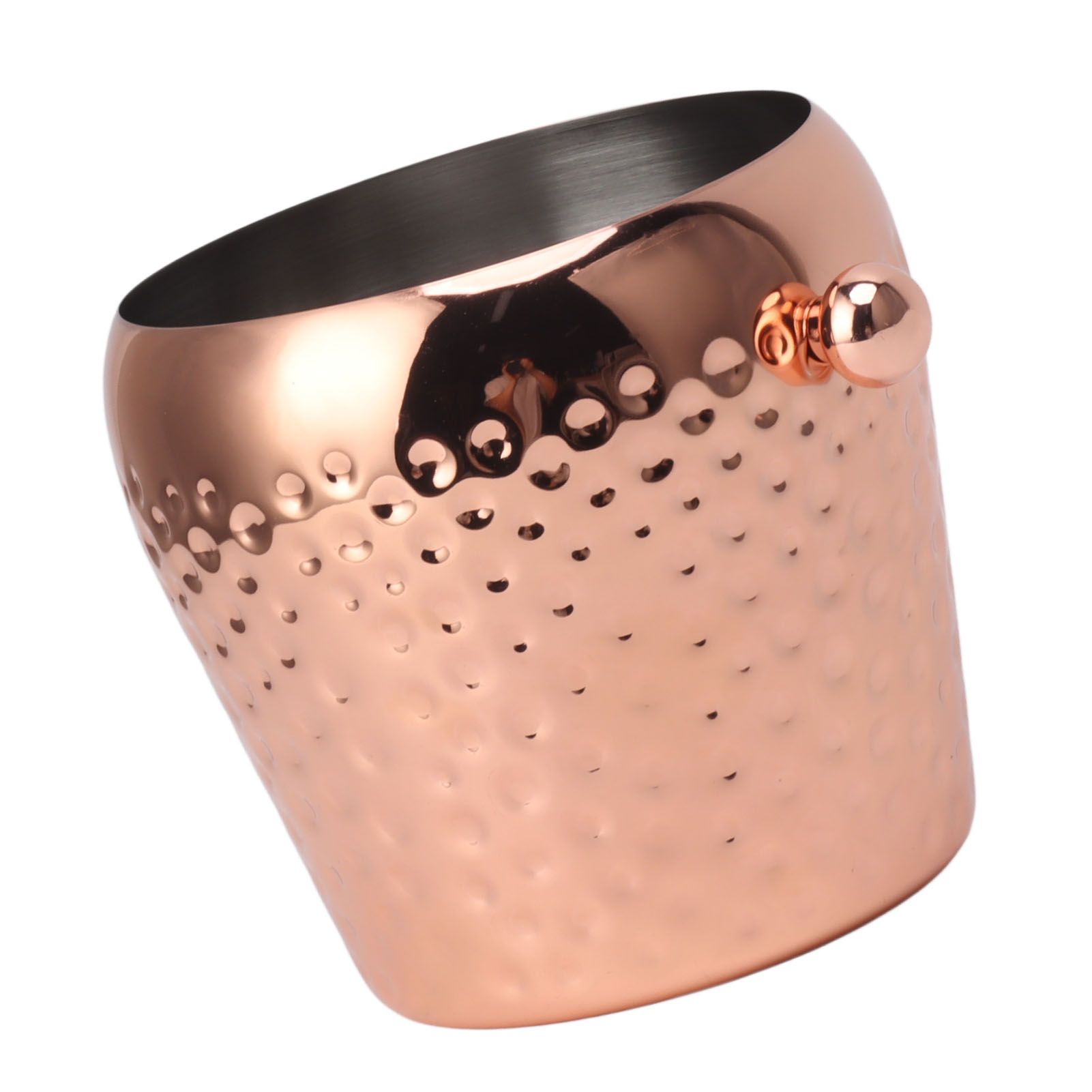 Ice Bucket Stainless Steel Mini Insulated Frozen Container for Bar Wine Champagne 1L Rose Gold - Image 6