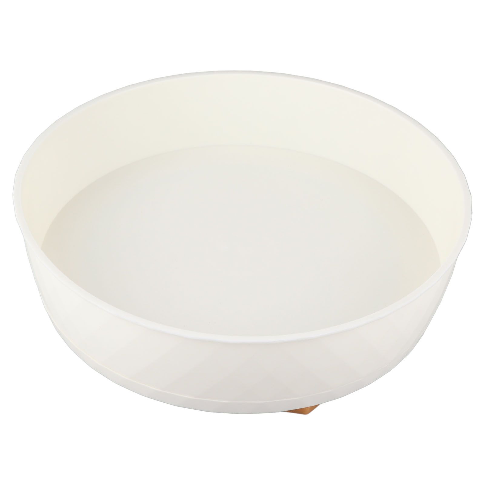 Kitchen Turntable Spin Round Tray 360 Degrees Rotating Non Skid Multifunctional Spice Organizer for Cabinet Pantry Refrigerator Countertop White - Image 2