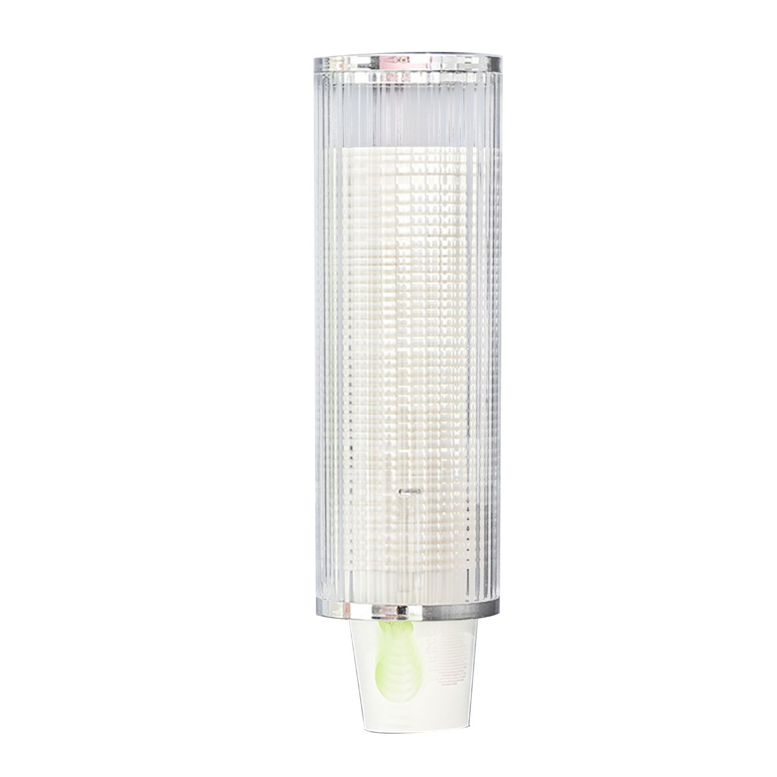 Plastic Disposable Paper Cups Dispenser Wall Mount Pull Type Water Cooler Cup Dispenser Automatic Remover Cup Holder for Home Hospital Gym Office - Image 1