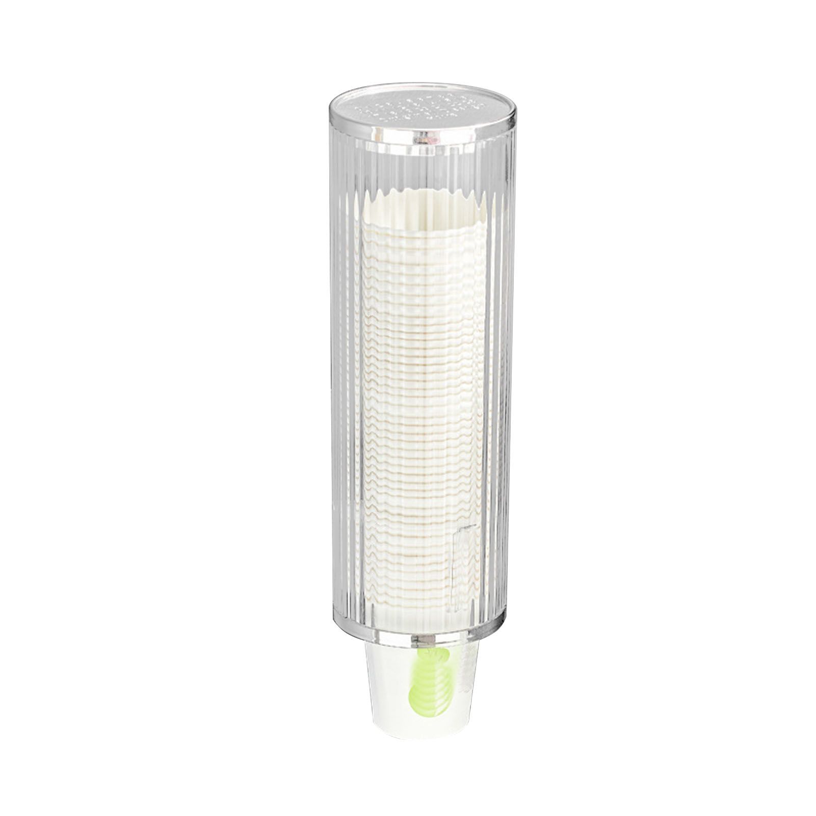 Plastic Disposable Paper Cups Dispenser Wall Mount Pull Type Water Cooler Cup Dispenser Automatic Remover Cup Holder for Home Hospital Gym Office - Image 2