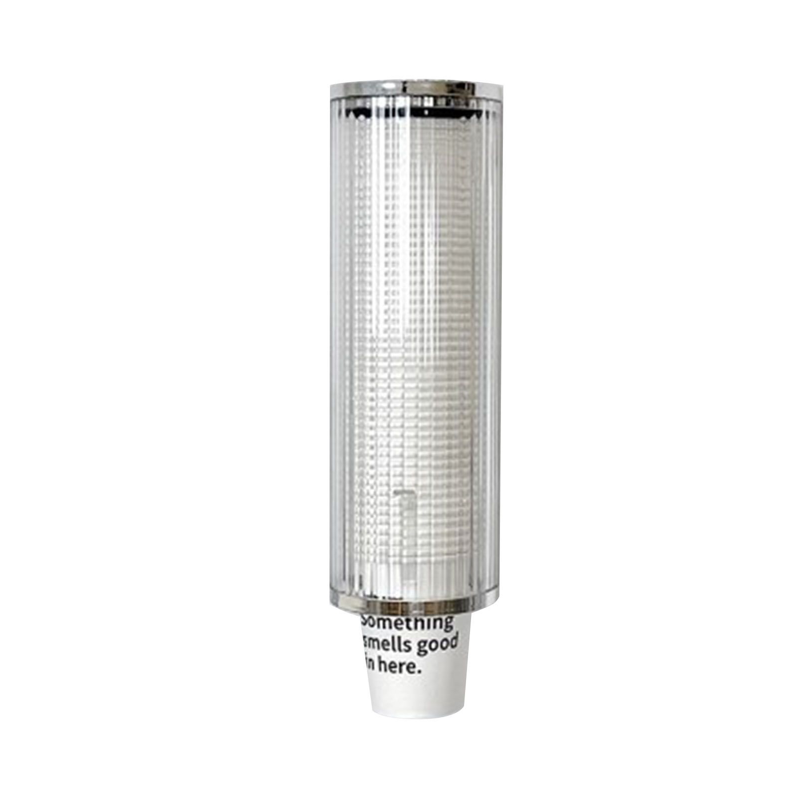 Plastic Disposable Paper Cups Dispenser Wall Mount Pull Type Water Cooler Cup Dispenser Automatic Remover Cup Holder for Home Hospital Gym Office - Image 4