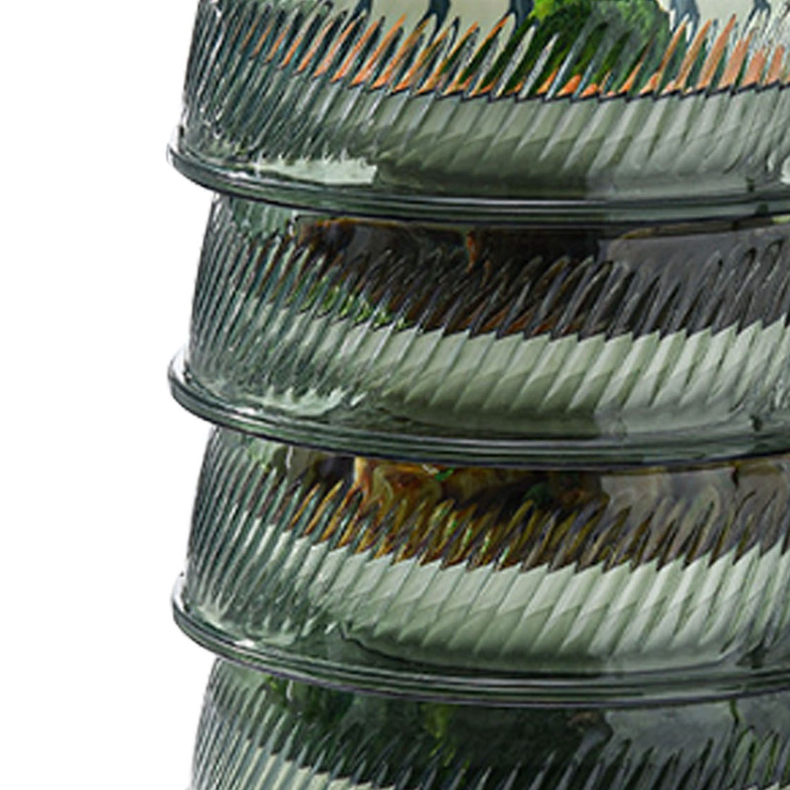 Transparent Green Insulated Food Cover Stackable Multilayer Dustproof Thermal Vegetable Storage Cover 4 Layer - Image 7