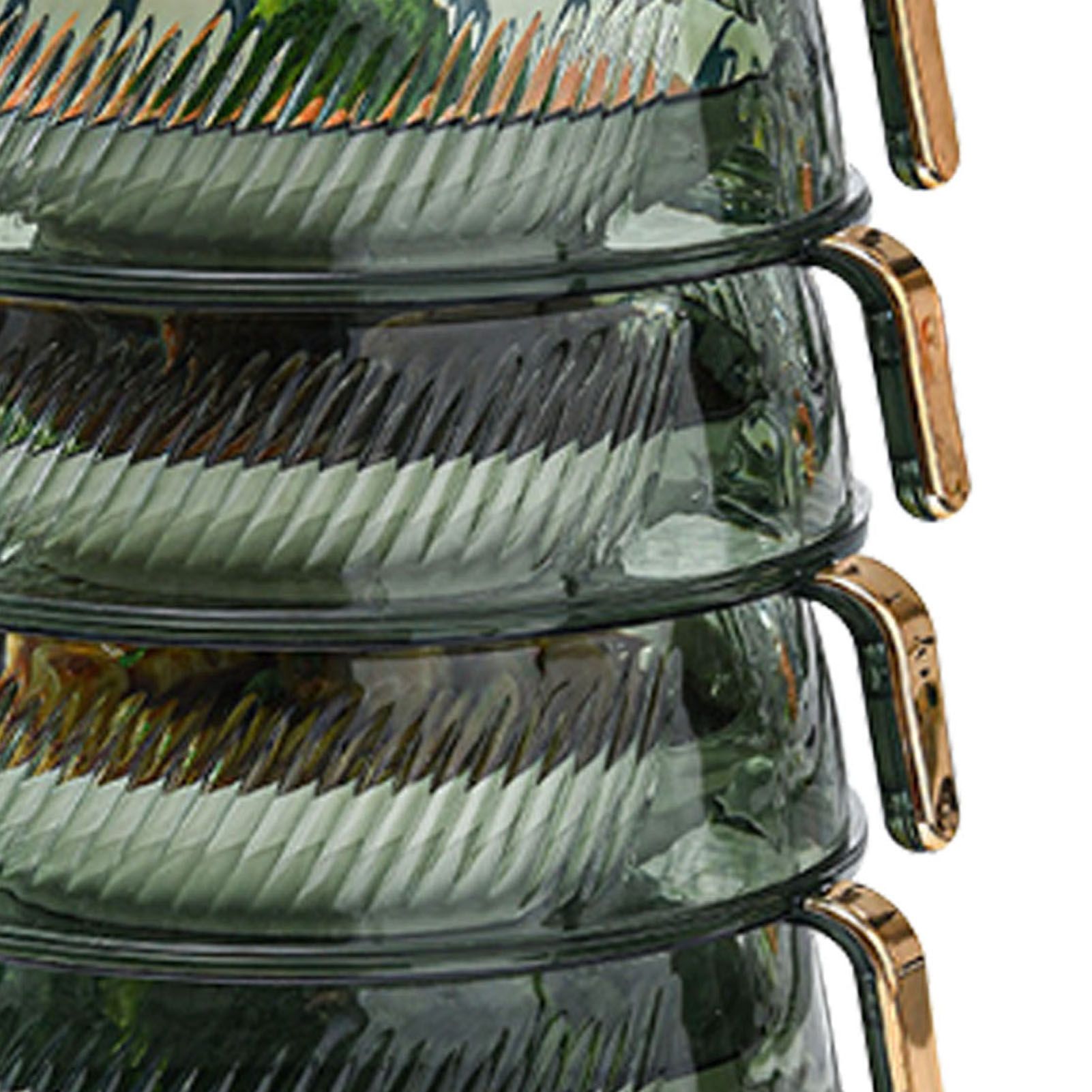 Transparent Green Insulated Food Cover Stackable Multilayer Dustproof Thermal Vegetable Storage Cover 4 Layer - Image 8