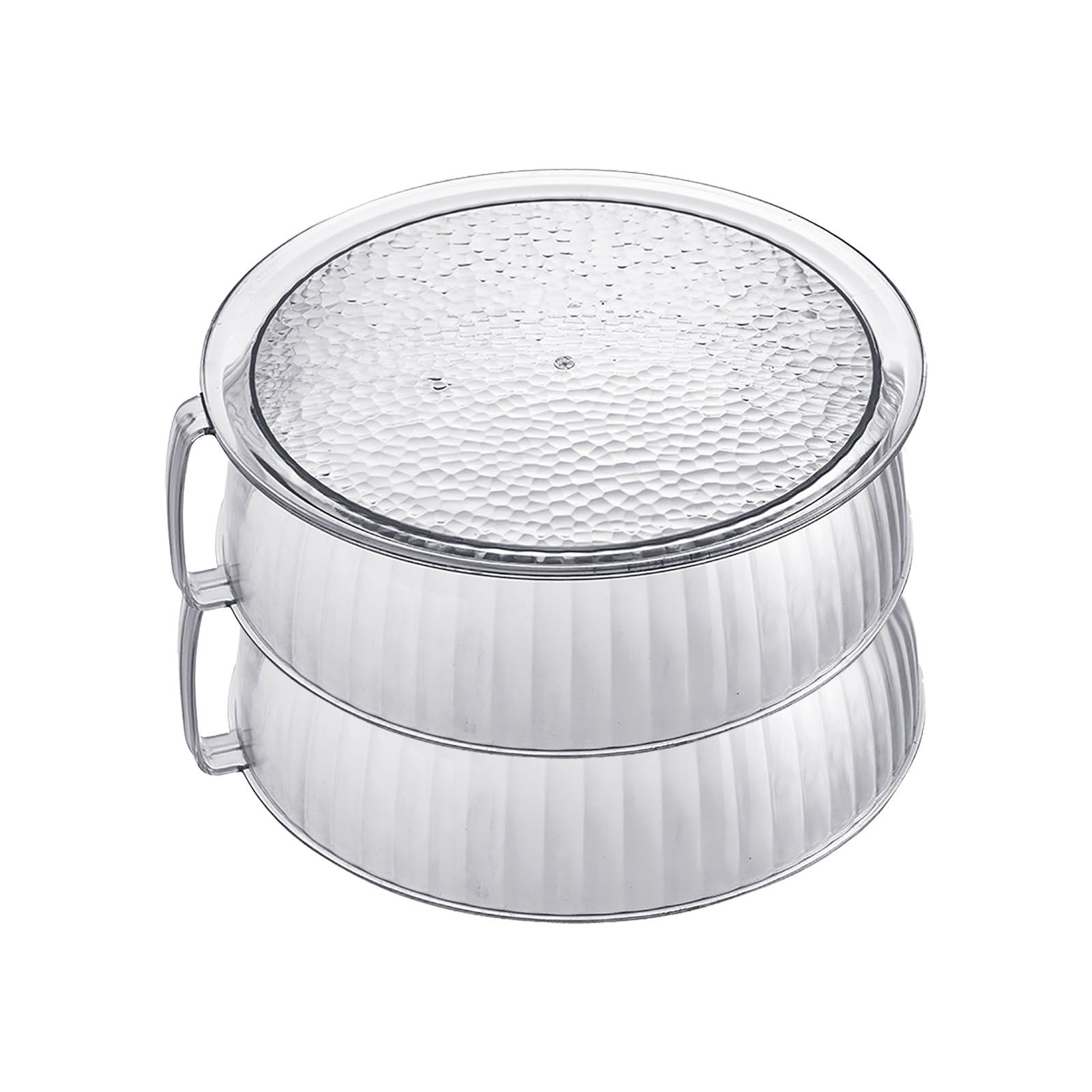 Multilayer Food Cover Multifunctional Transparent Food Cover Fresh Keeping Insulated Dish Cover for Kitchen Dining Table 2 Layers - Image 3