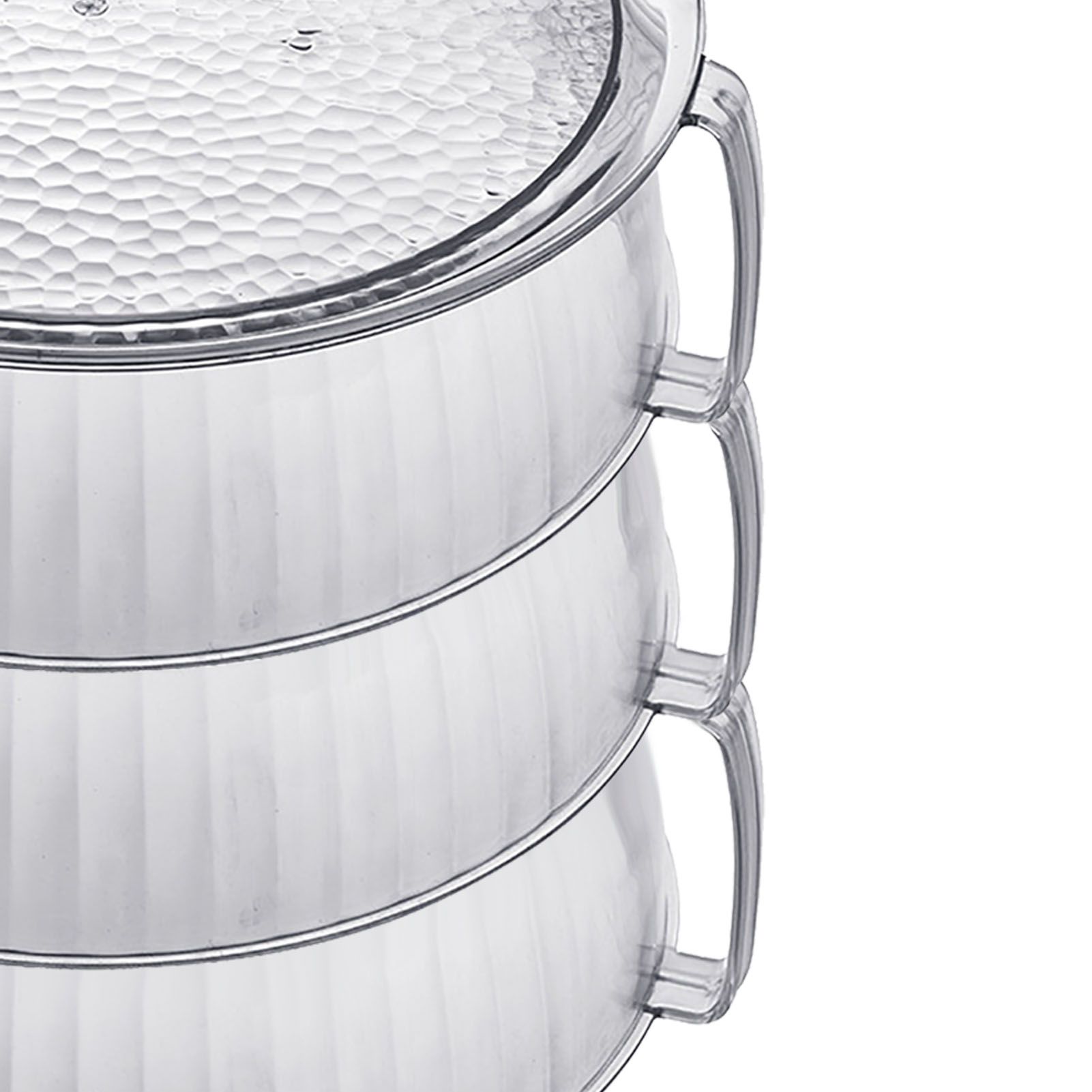 Multilayer Food Cover Multifunctional Transparent Food Cover Fresh Keeping Insulated Dish Cover for Kitchen Dining Table 3 Layers - Image 2