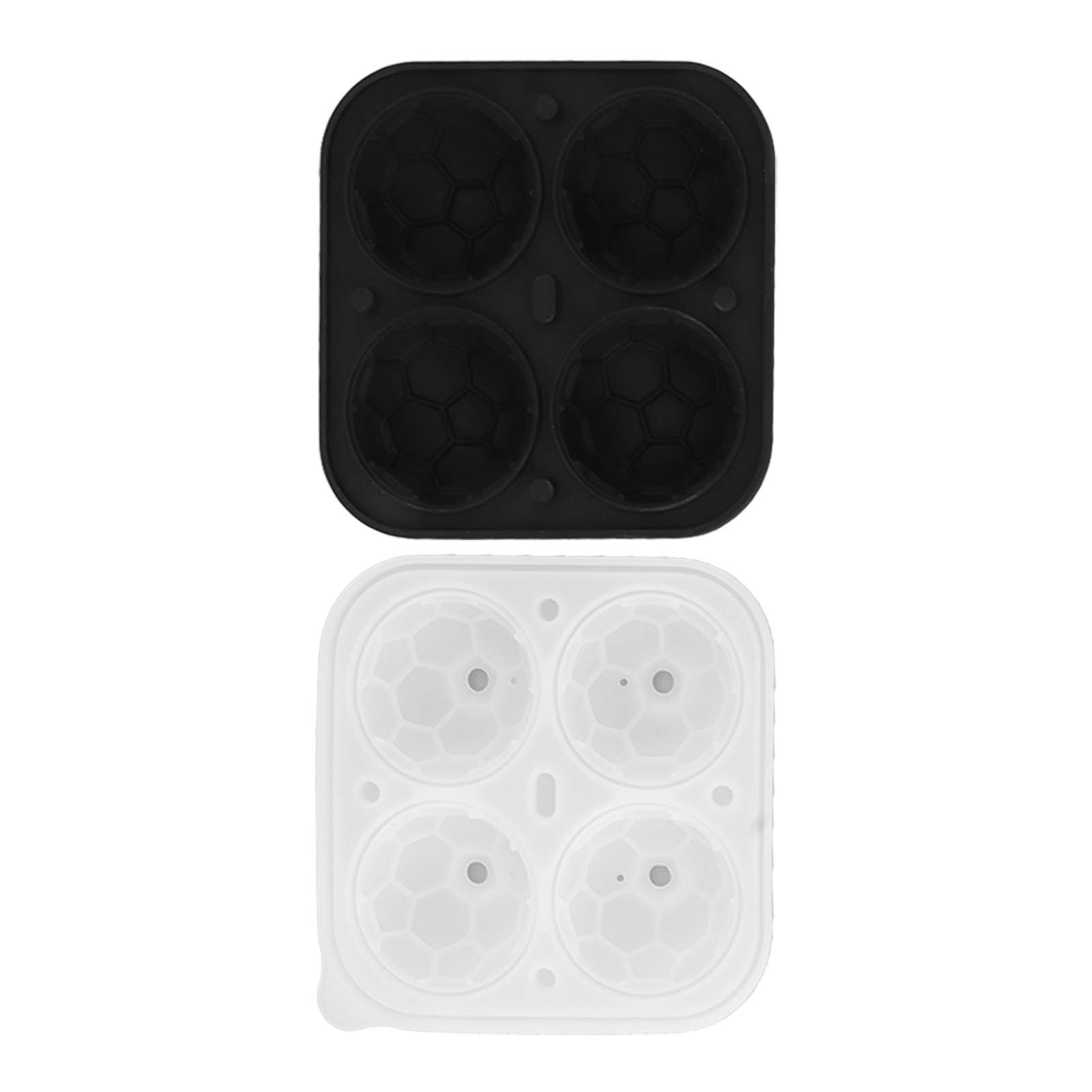 2Pcs Silicone Ice Cube Molds Fun Shapes Round Sphere Ball Mold for Whiskey Cocktails Game Day Soccer - Image 4