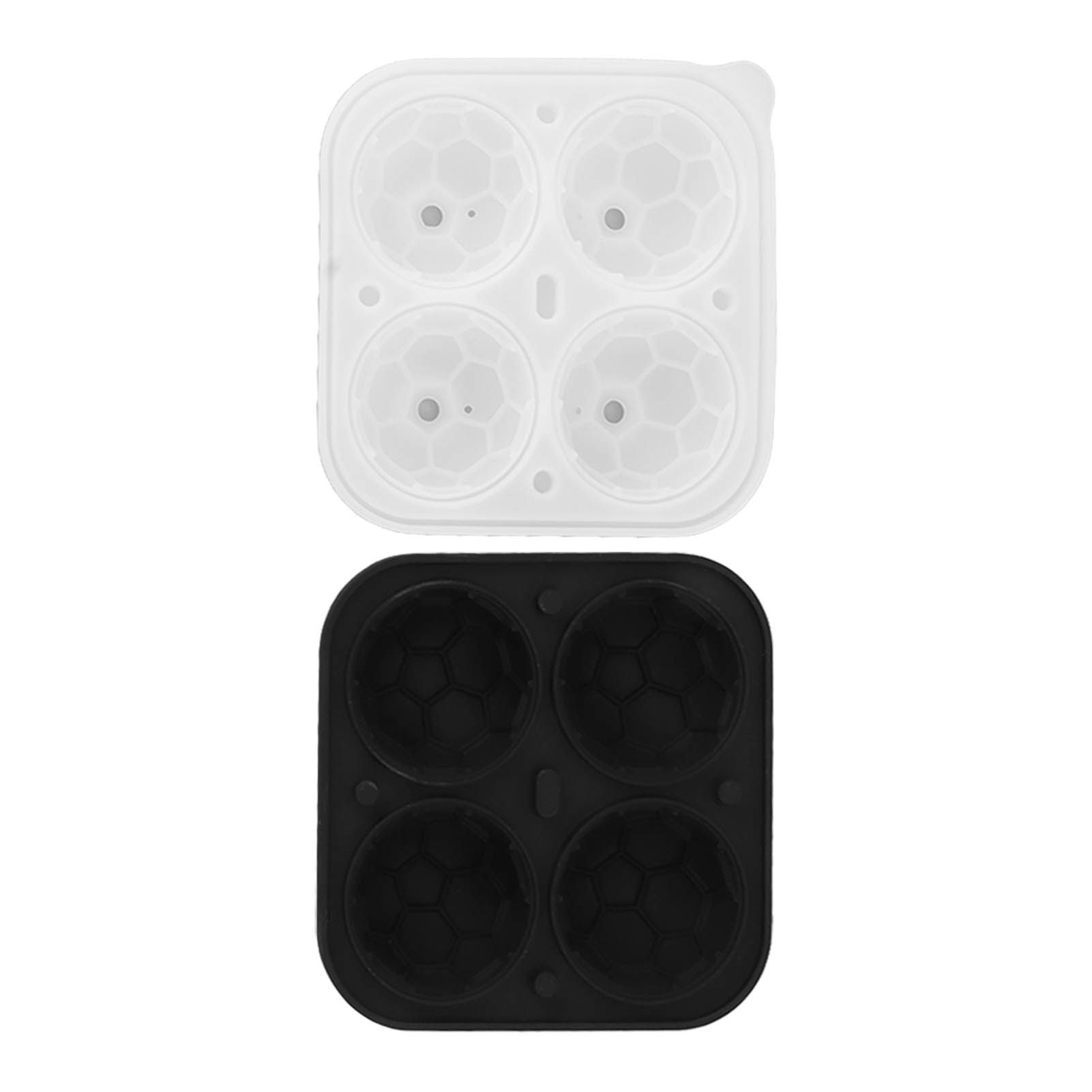 2Pcs Silicone Ice Cube Molds Fun Shapes Round Sphere Ball Mold for Whiskey Cocktails Game Day Soccer - Image 5