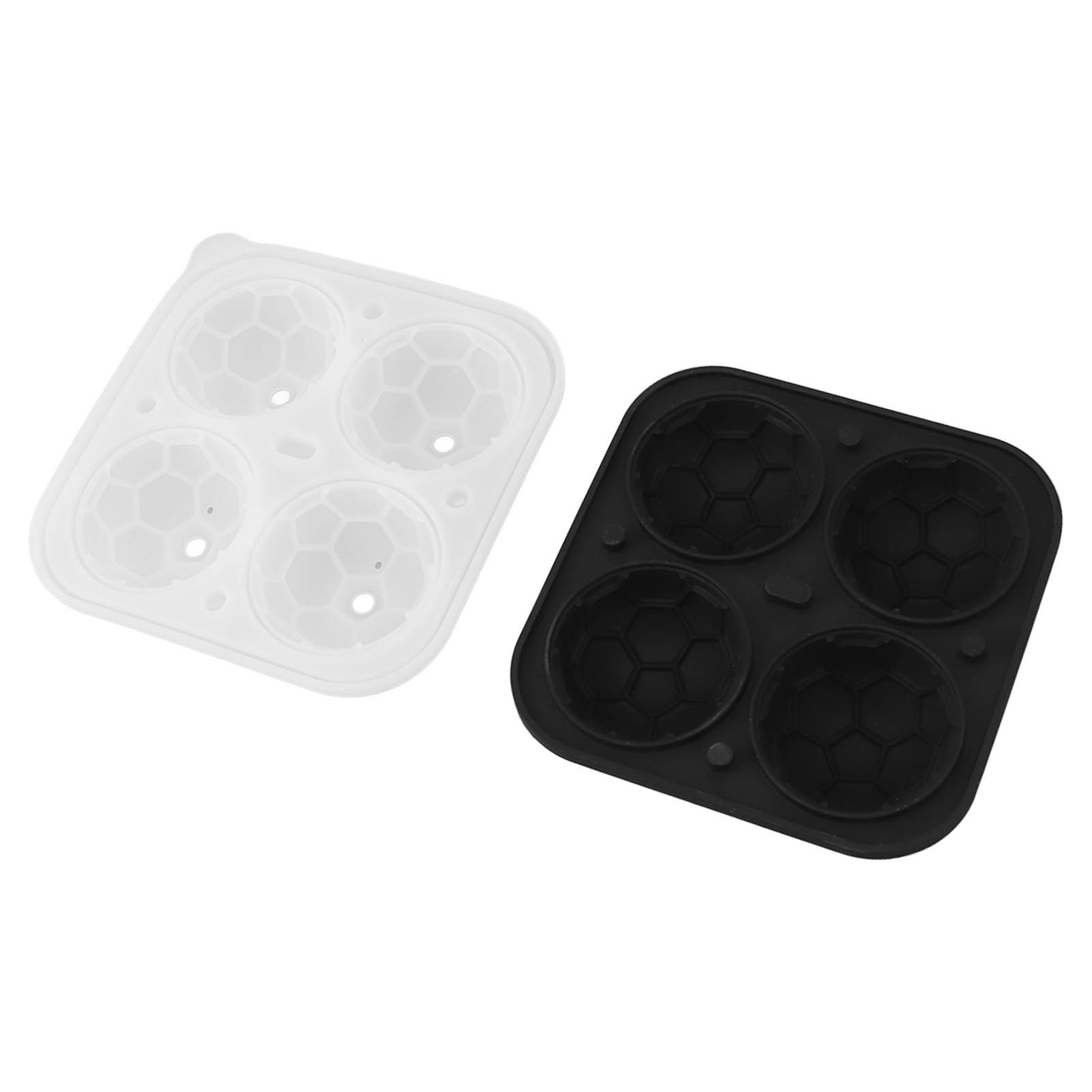 2Pcs Silicone Ice Cube Molds Fun Shapes Round Sphere Ball Mold for Whiskey Cocktails Game Day Soccer - Image 6