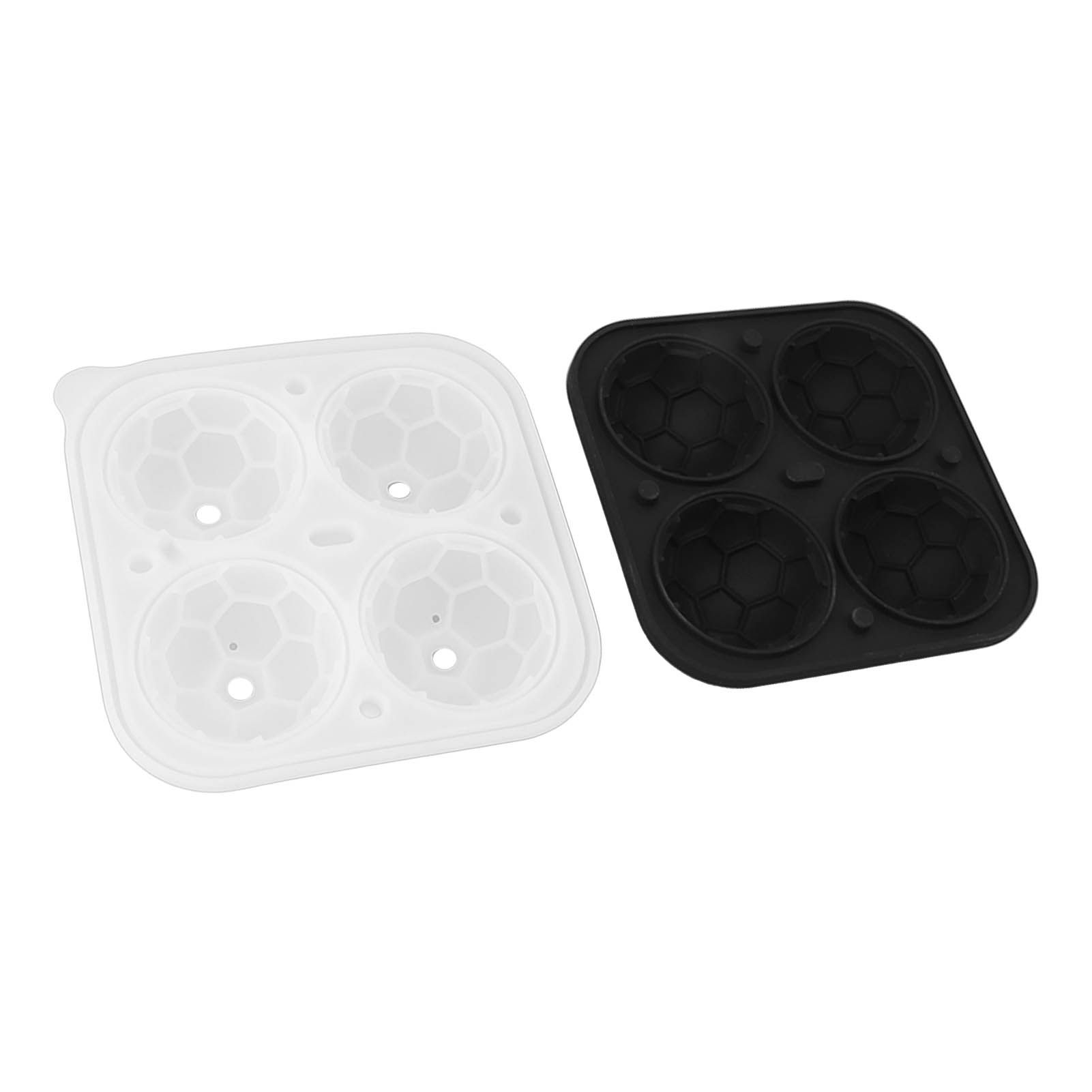 2Pcs Silicone Ice Cube Molds Fun Shapes Round Sphere Ball Mold for Whiskey Cocktails Game Day Soccer - Image 7