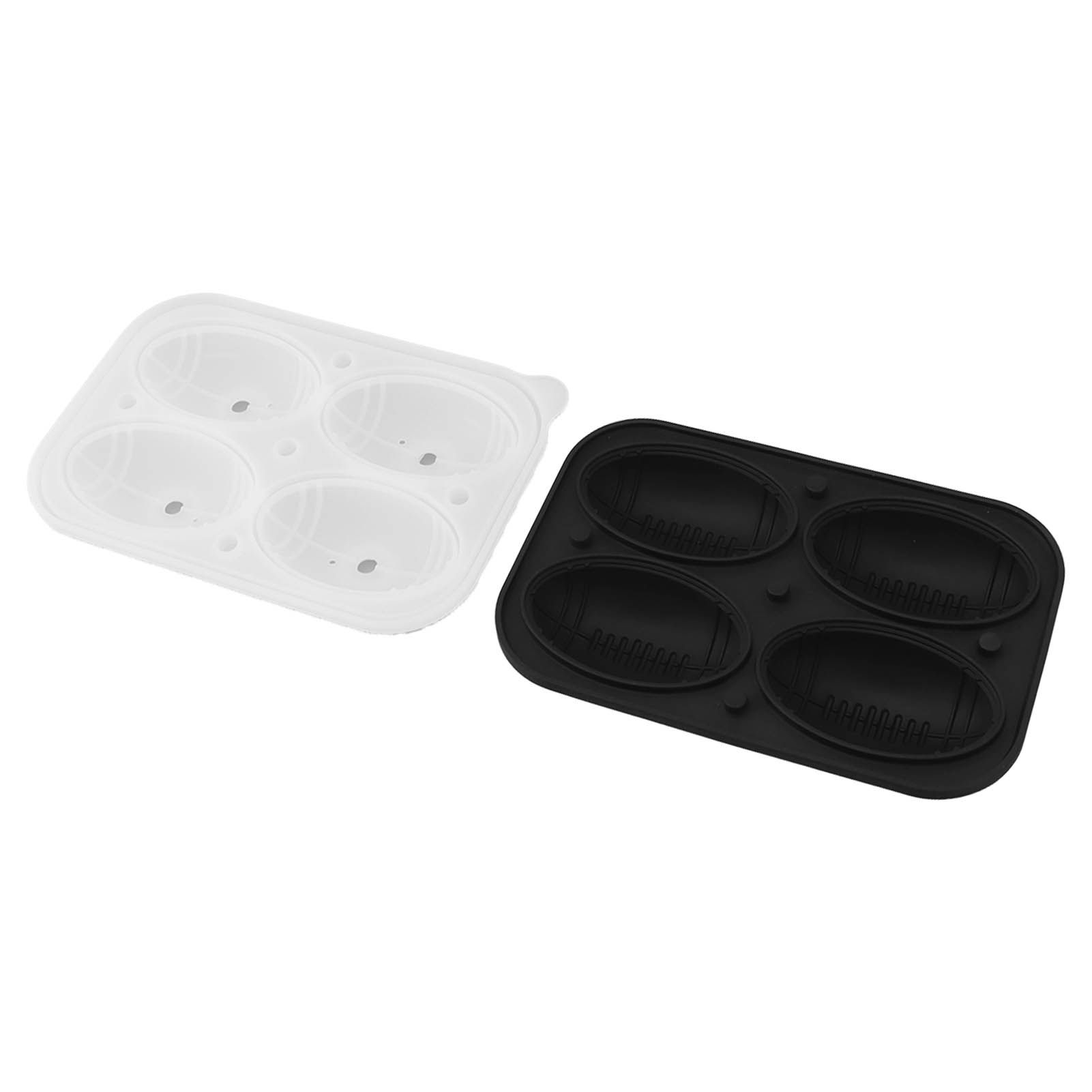 2Pcs Silicone Ice Cube Molds Fun Shapes Round Sphere Ball Mold for Whiskey Cocktails Game Day Rugby - Image 6