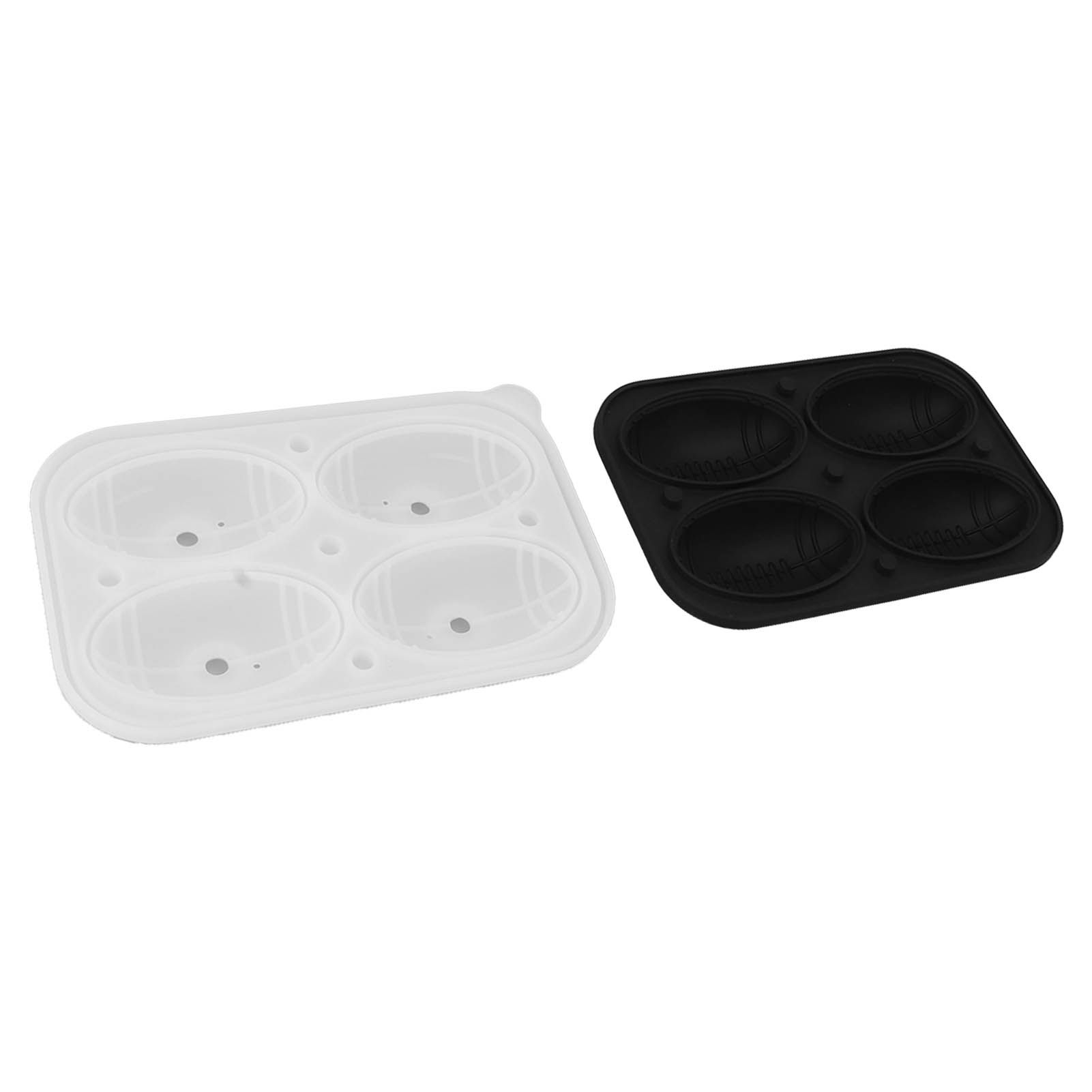 2Pcs Silicone Ice Cube Molds Fun Shapes Round Sphere Ball Mold for Whiskey Cocktails Game Day Rugby - Image 7