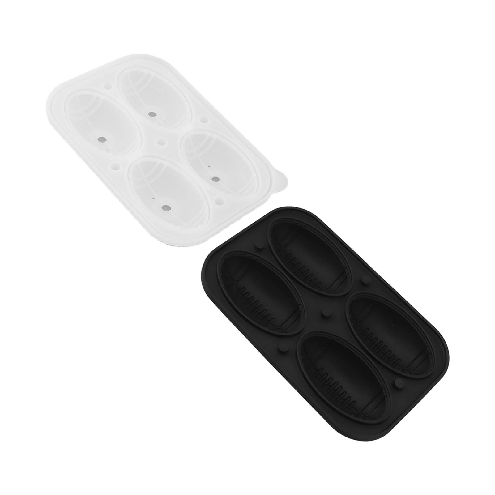 2Pcs Silicone Ice Cube Molds Fun Shapes Round Sphere Ball Mold for Whiskey Cocktails Game Day Rugby - Image 8