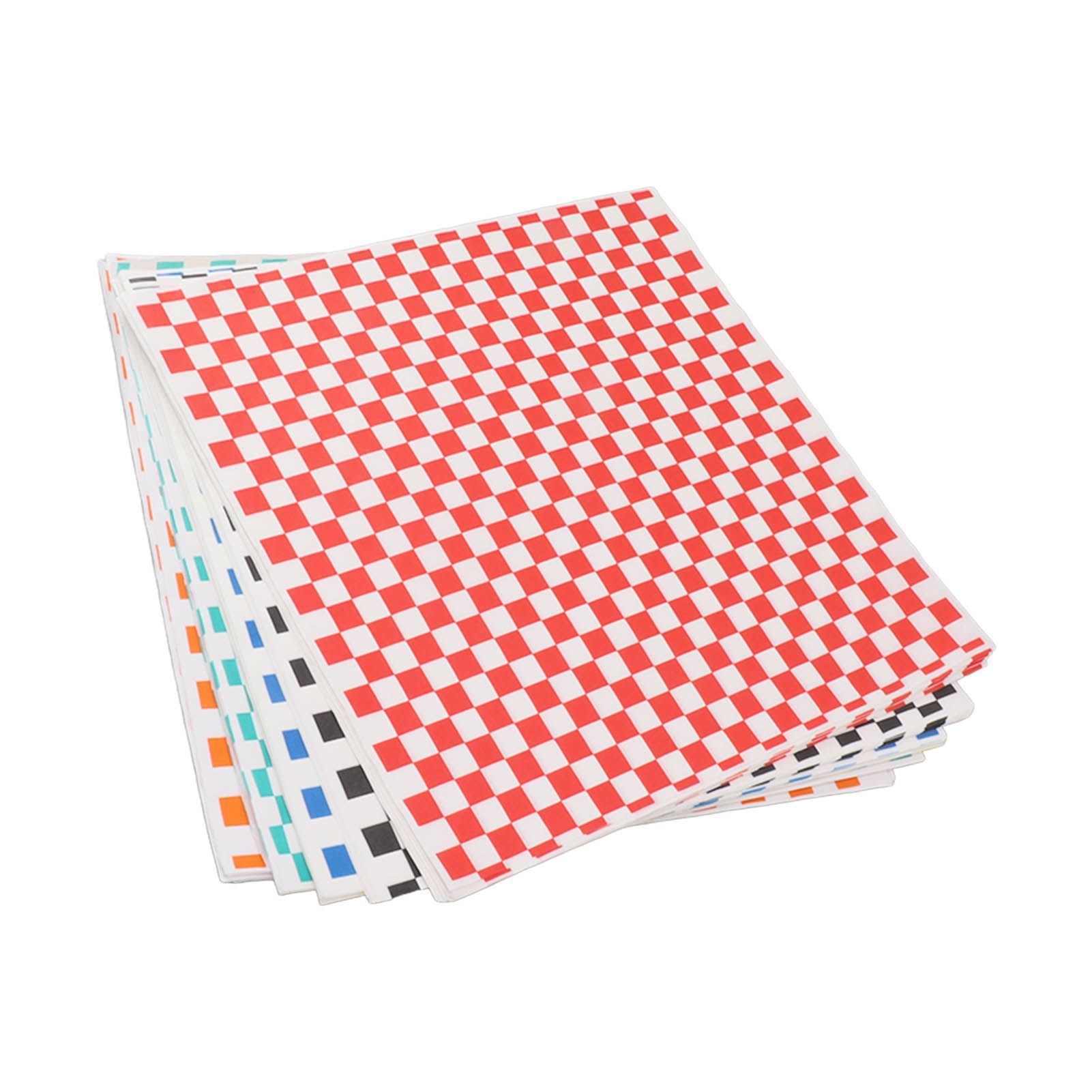 240 Sheets Checkered Dry Waxed Deli Paper Sheets Grease Resistant Food Basket Liners Deli Wrap Wax Paper Sheets for Sandwiches - Image 3