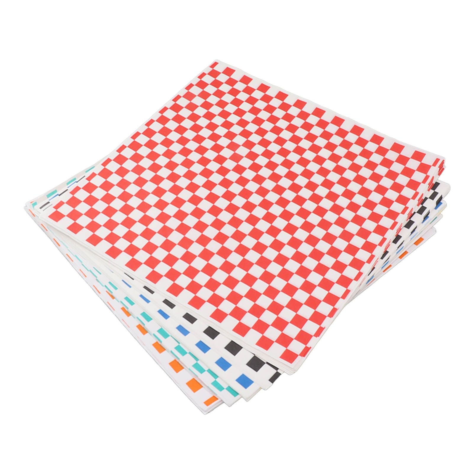 240 Sheets Checkered Dry Waxed Deli Paper Sheets Grease Resistant Food Basket Liners Deli Wrap Wax Paper Sheets for Sandwiches - Image 6