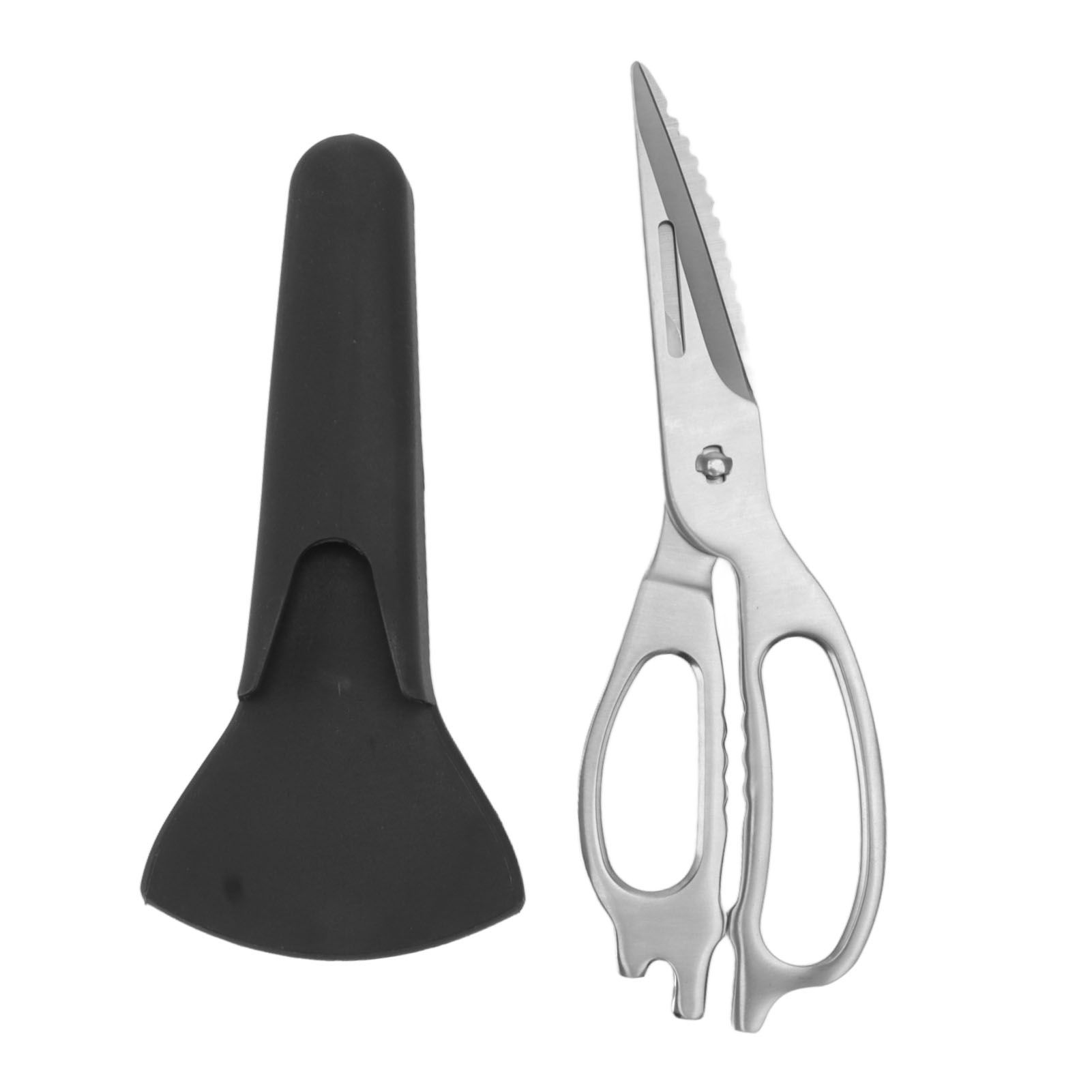 Stainless Steel Kitchen Scissors with Magnetic Scissors Sleeves Detachable Sharpness Heavy Duty Scissors for Barbecue - Image 1